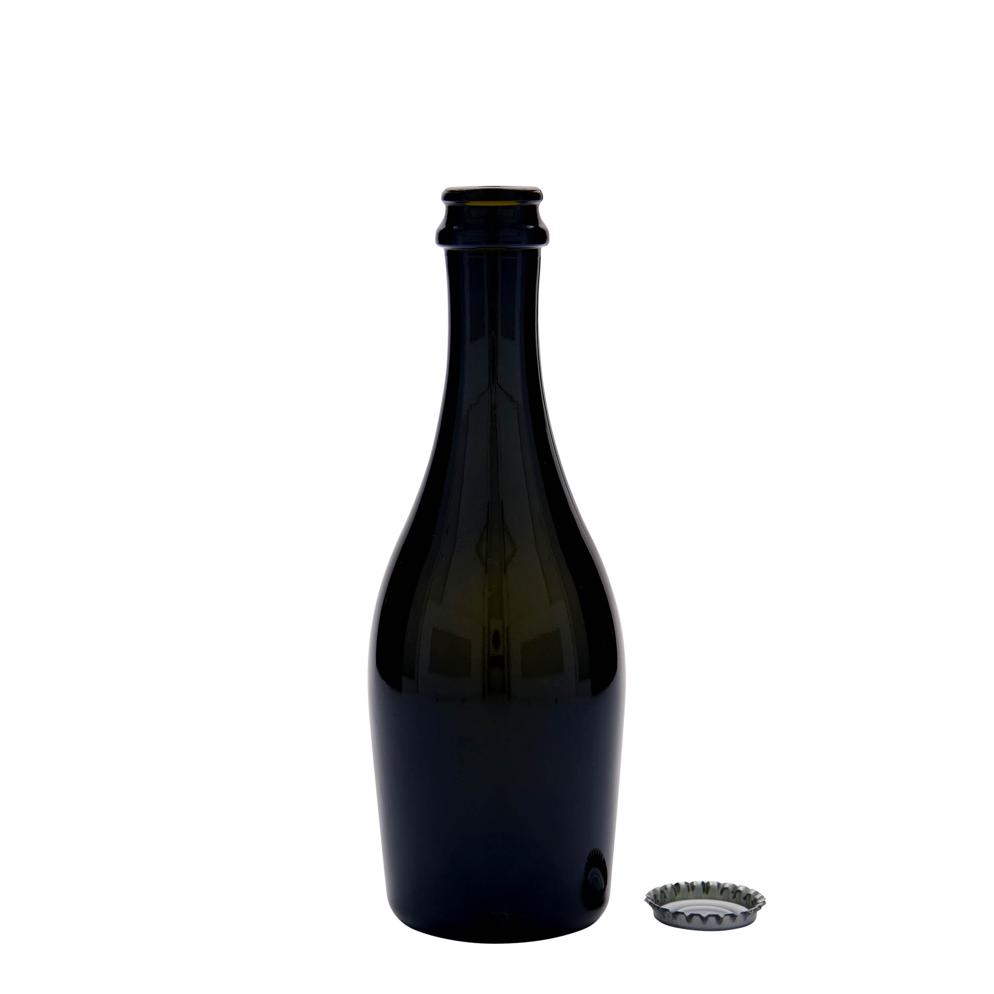 330 ml boca pjenušavog vina 'Carmen', staklo, antikno zelena, otvor: krunski čep