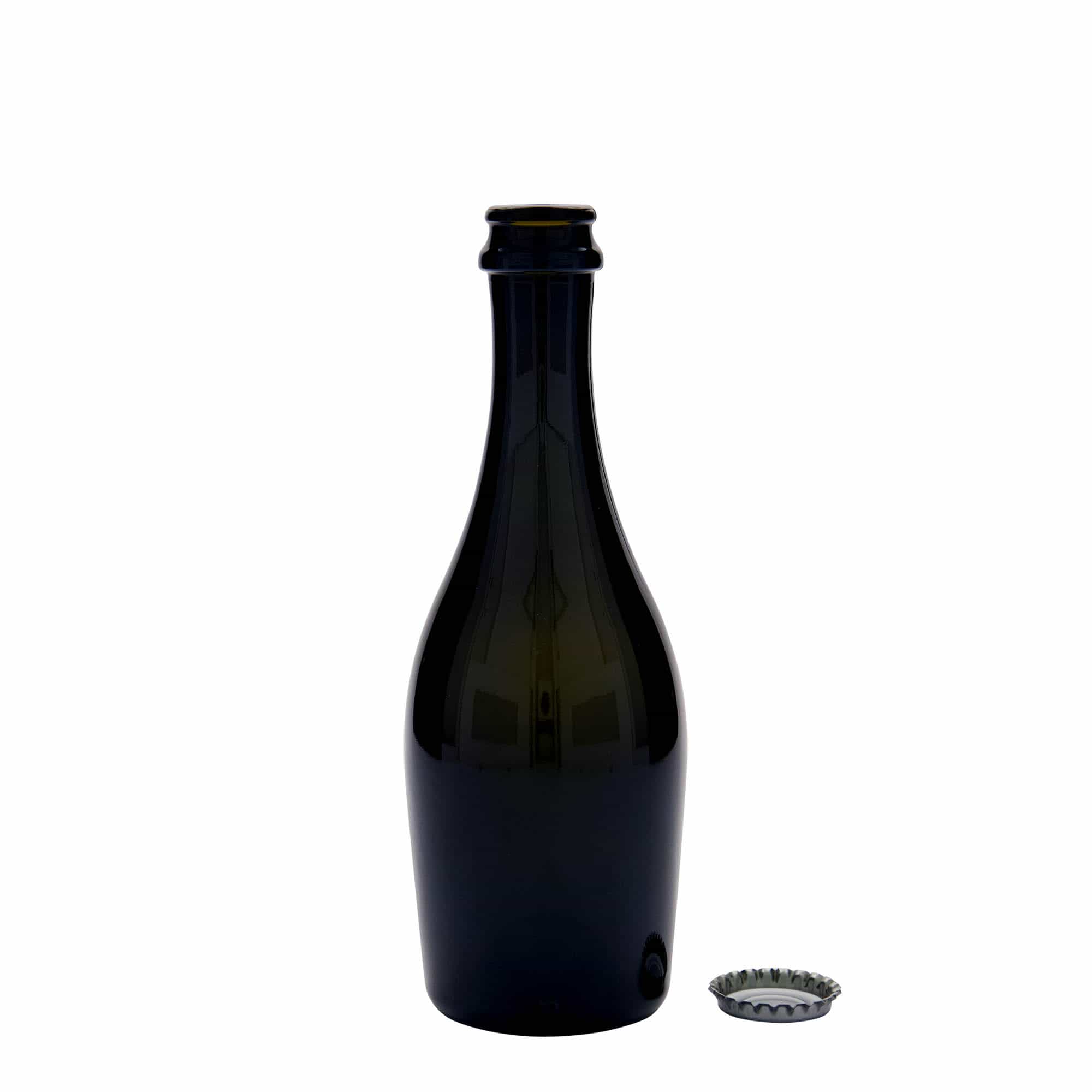 330 ml boca pjenušavog vina „Carmen“, staklo, antikno zelena, otvor: krunski čep