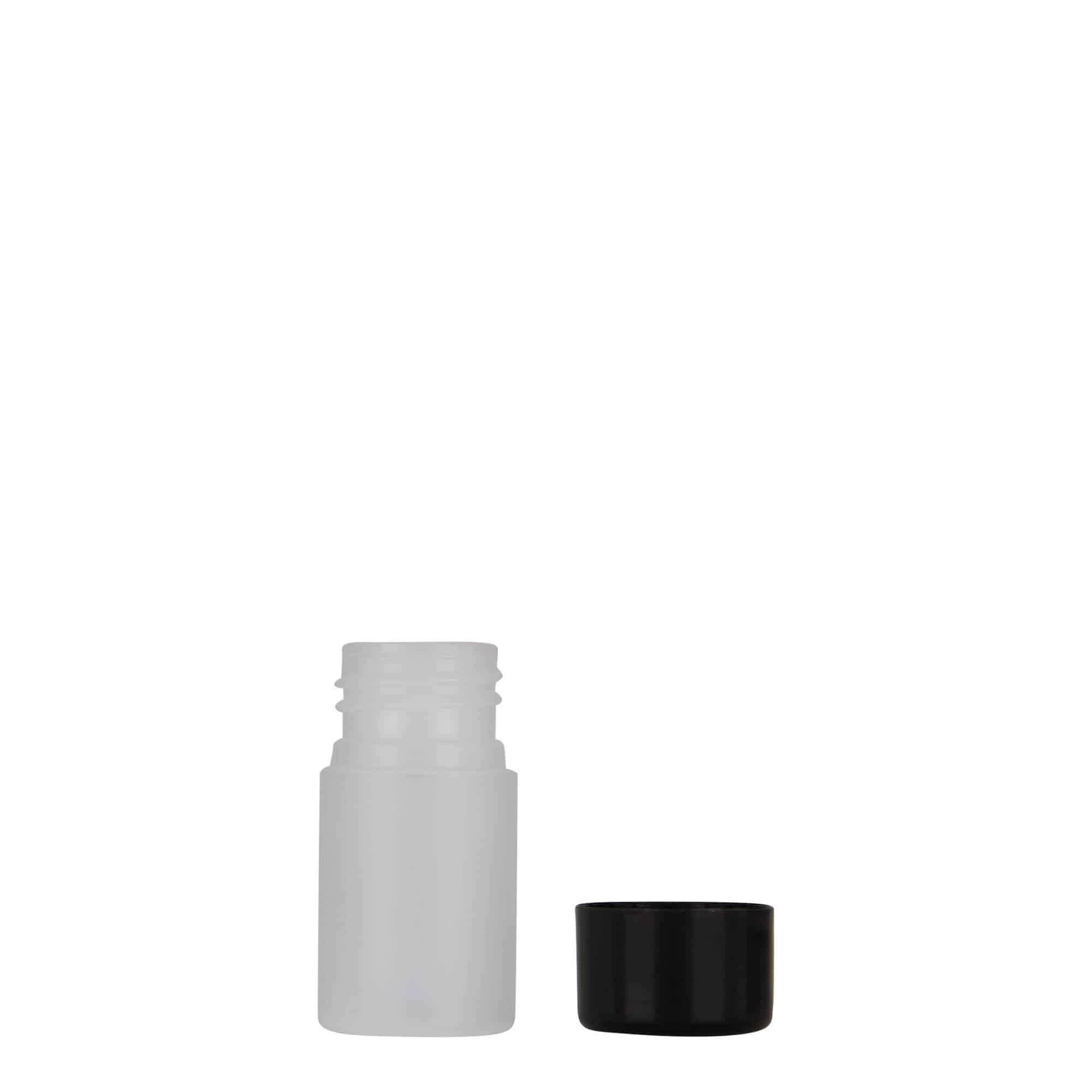 15 ml plastična bočica „Tuffy“, HDPE, prirodna boja, grlo: 24/410