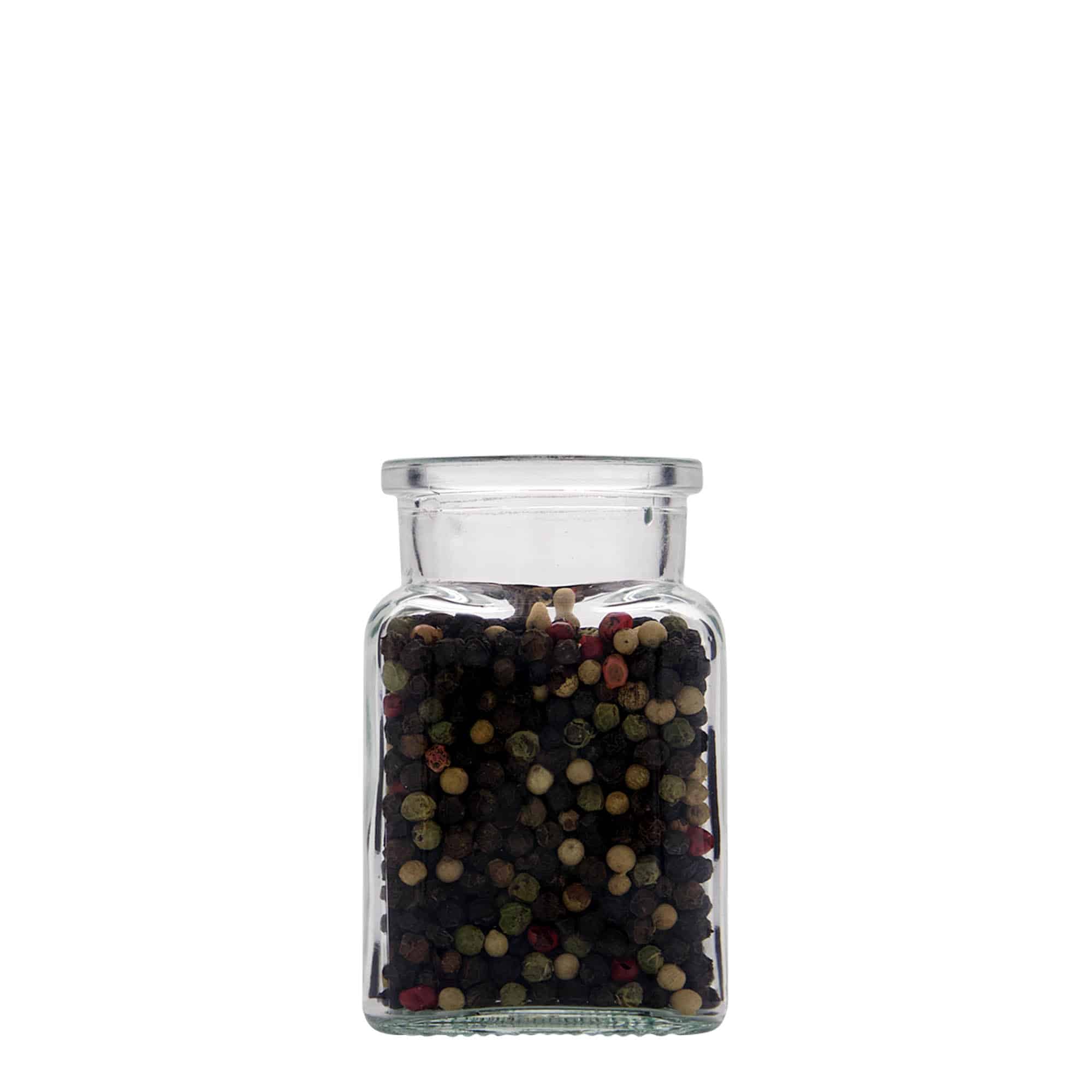 Staklenka sa plutom 150 ml, kvadratna, otvor: Pluto