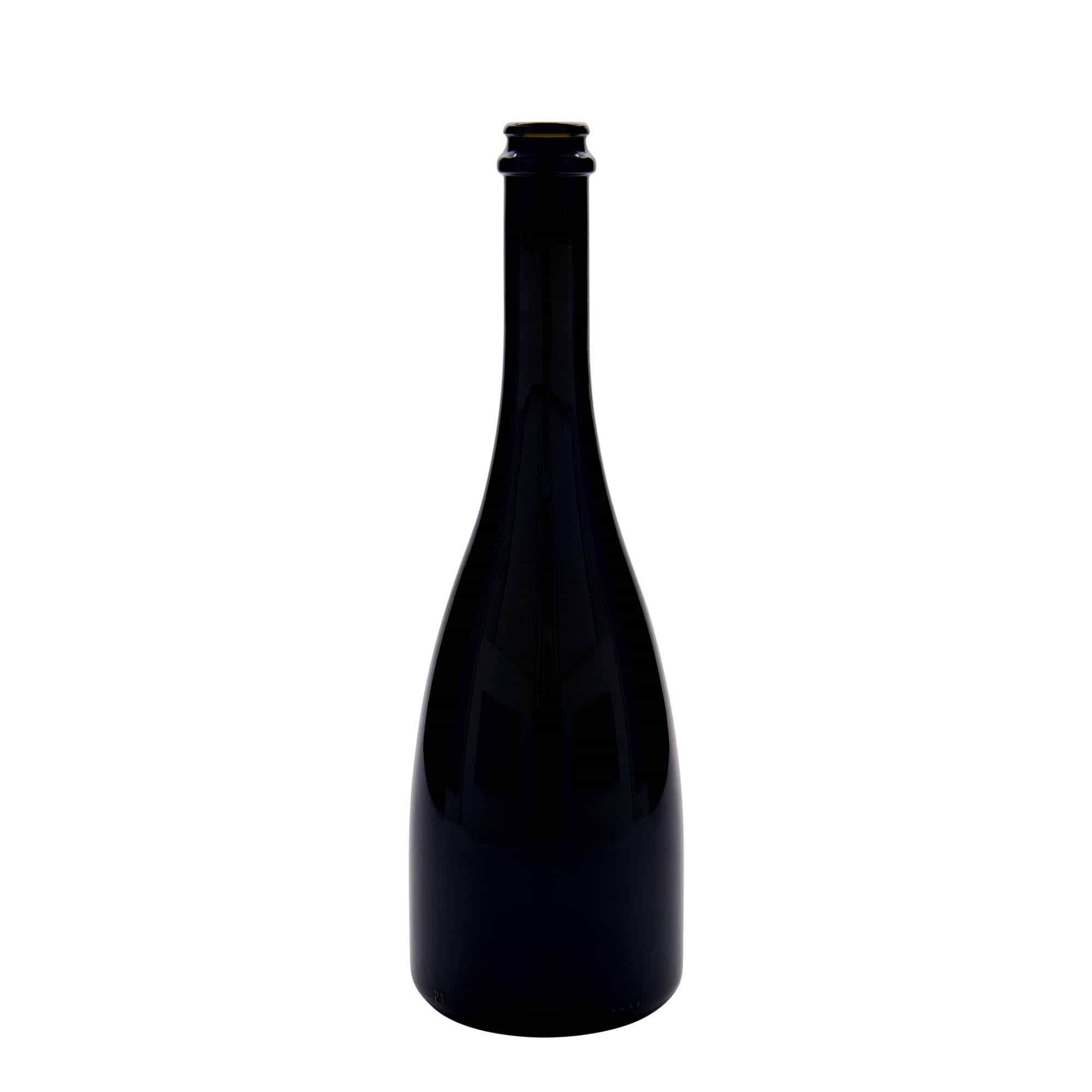 Flaša za pivo/pjenušac 750 ml 'Tosca', staklo, antikno zelena, otvor: Krunski čep Flaša za pivo/pjenušac 750 ml 'Tosca', staklo, antikno zelena, otvor: Krunski čep
