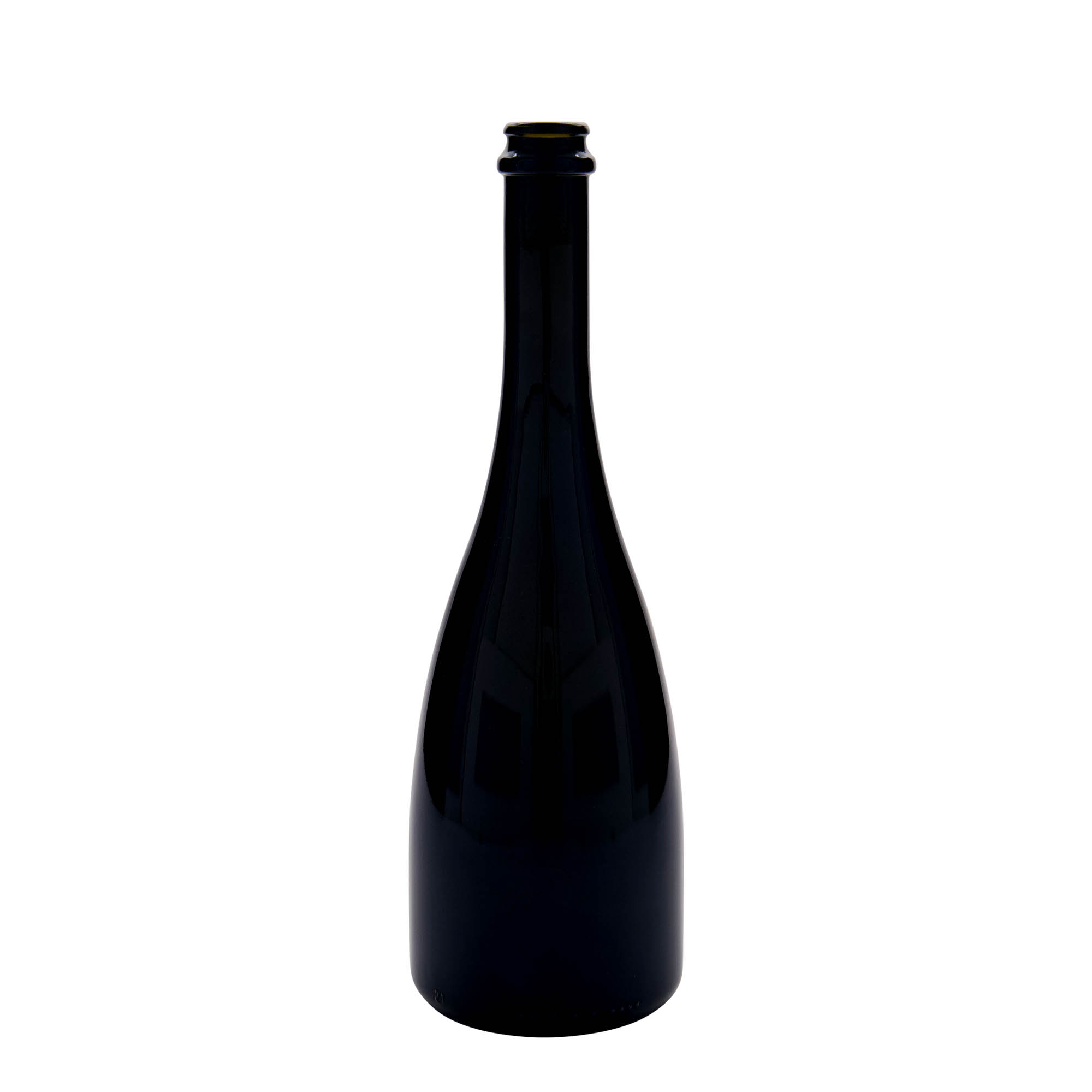 750 ml boca za pivo/šampanjac „Tosca“, staklo, antikno zeleno, otvor: krunski čep