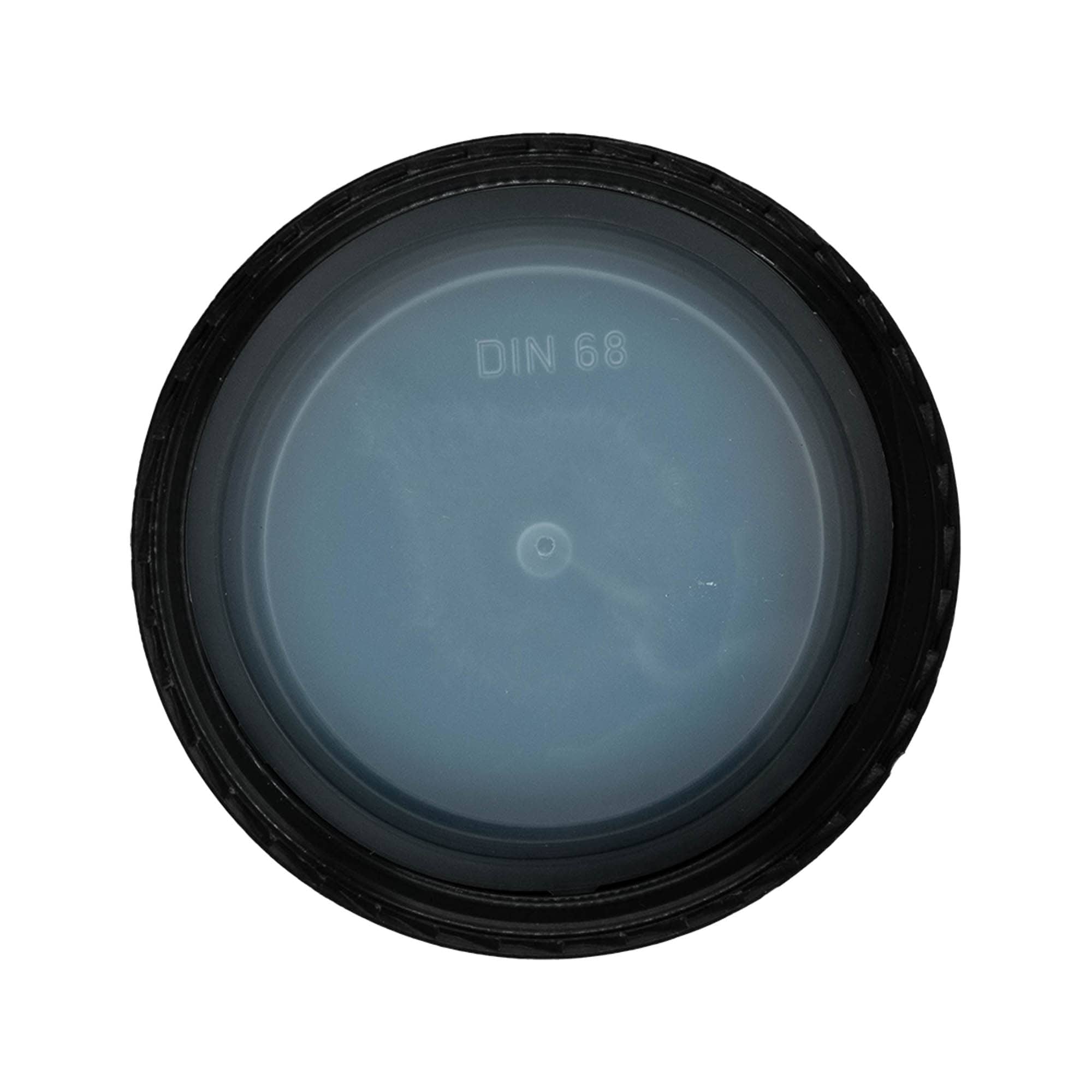 Zatvarač sa navojem, PP-plastika, crni, za grlo: DIN 68
