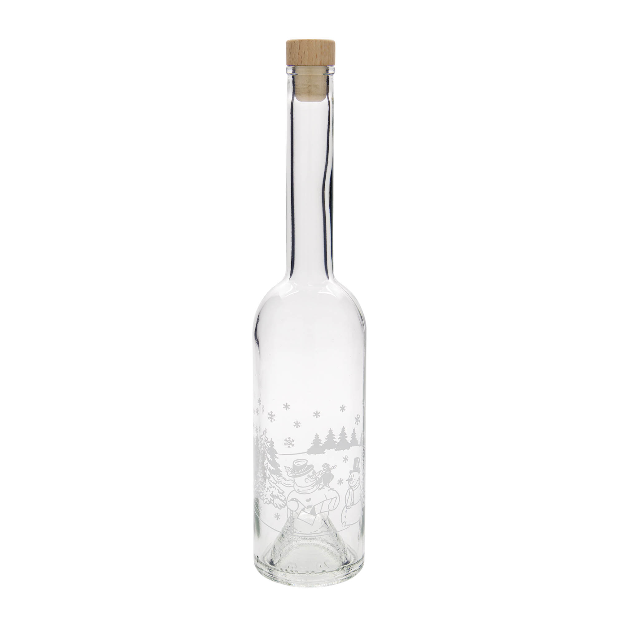 500 ml staklena boca 'Opera', motiv: boca Snješka, grlo: čep