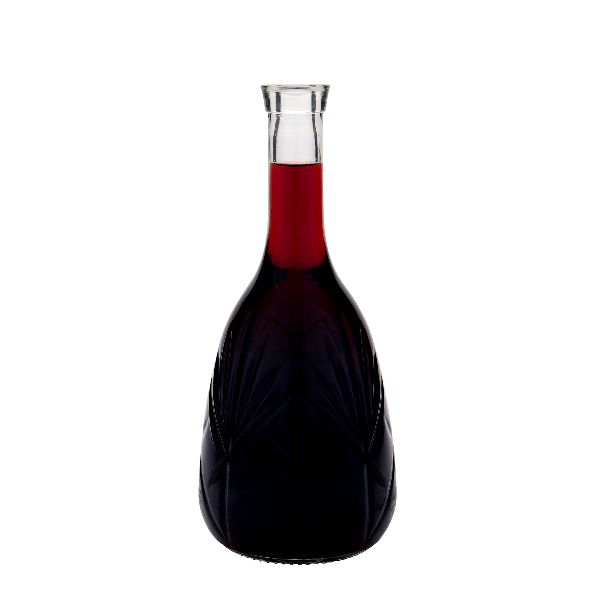 1.000 ml staklena boca „Reliefa“, otvor: čep