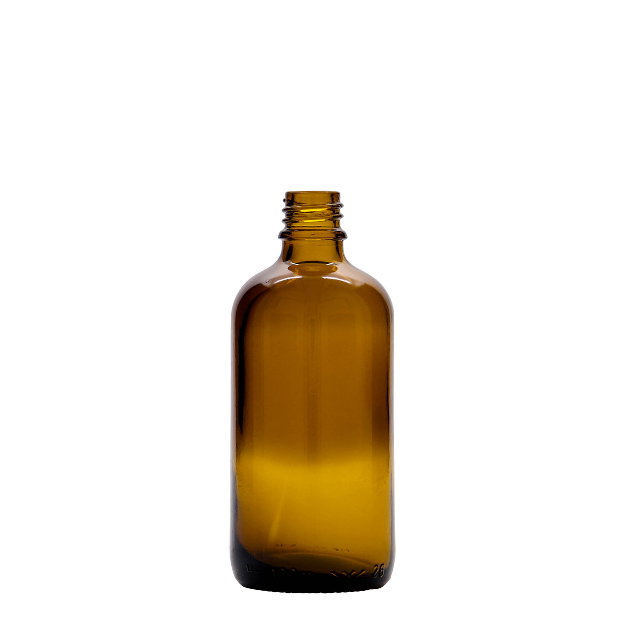 Medicinska flaša sa pipetom 100 ml, staklo, smeđe-crvena, otvor: DIN 18