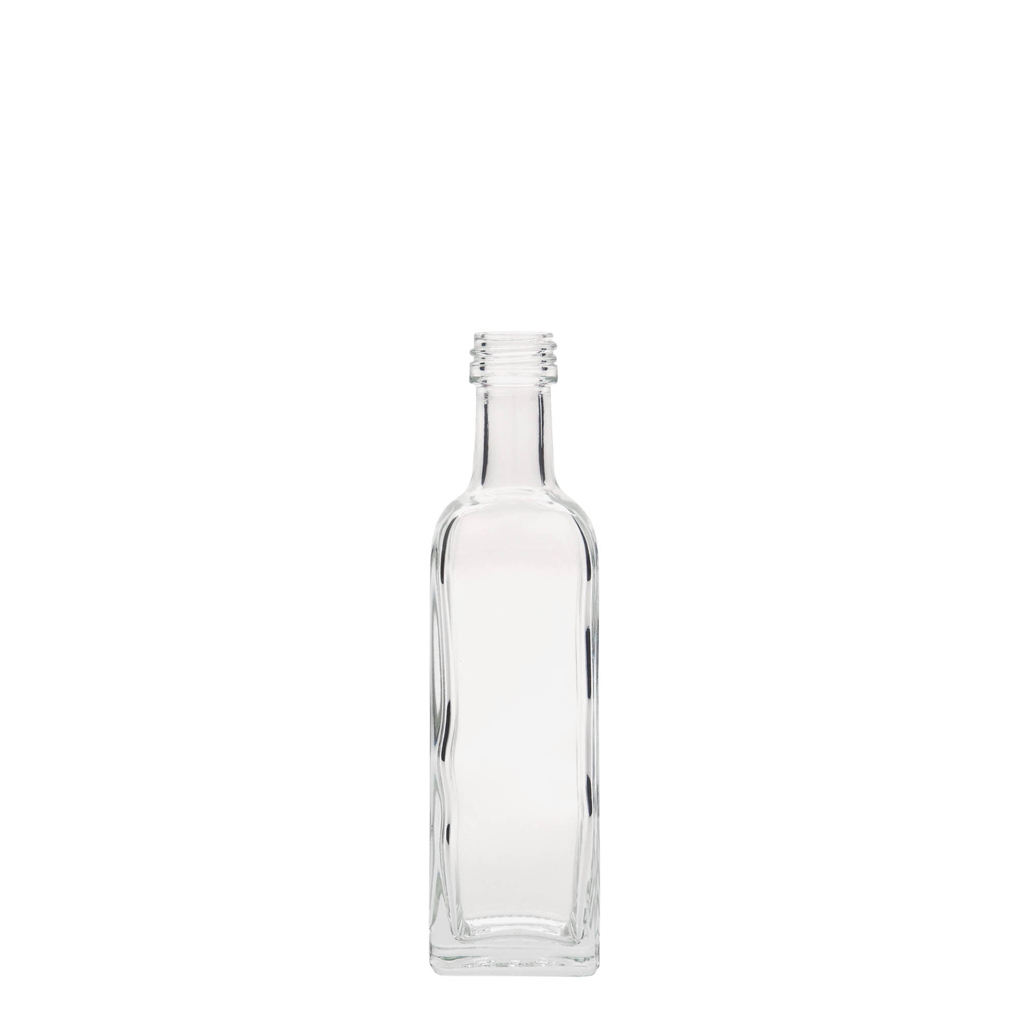 60 ml staklena boca „Marasca“, kvadratna, grlo: PP 18