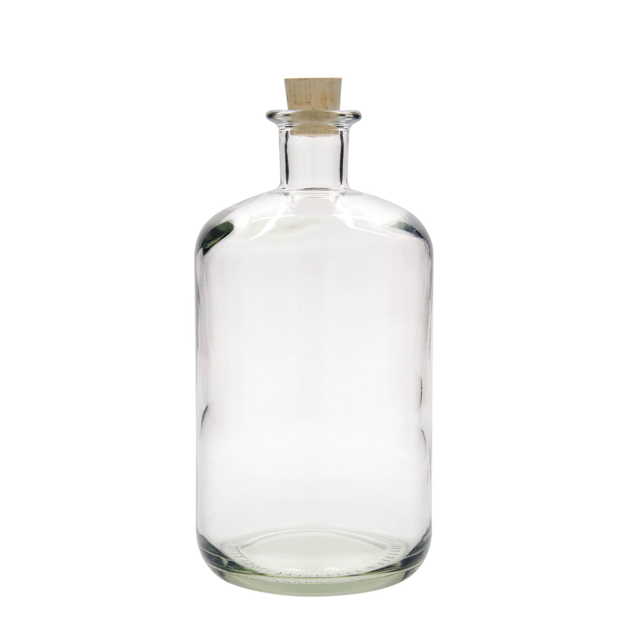1.500 ml staklena boca apotekarska, otvor: čep