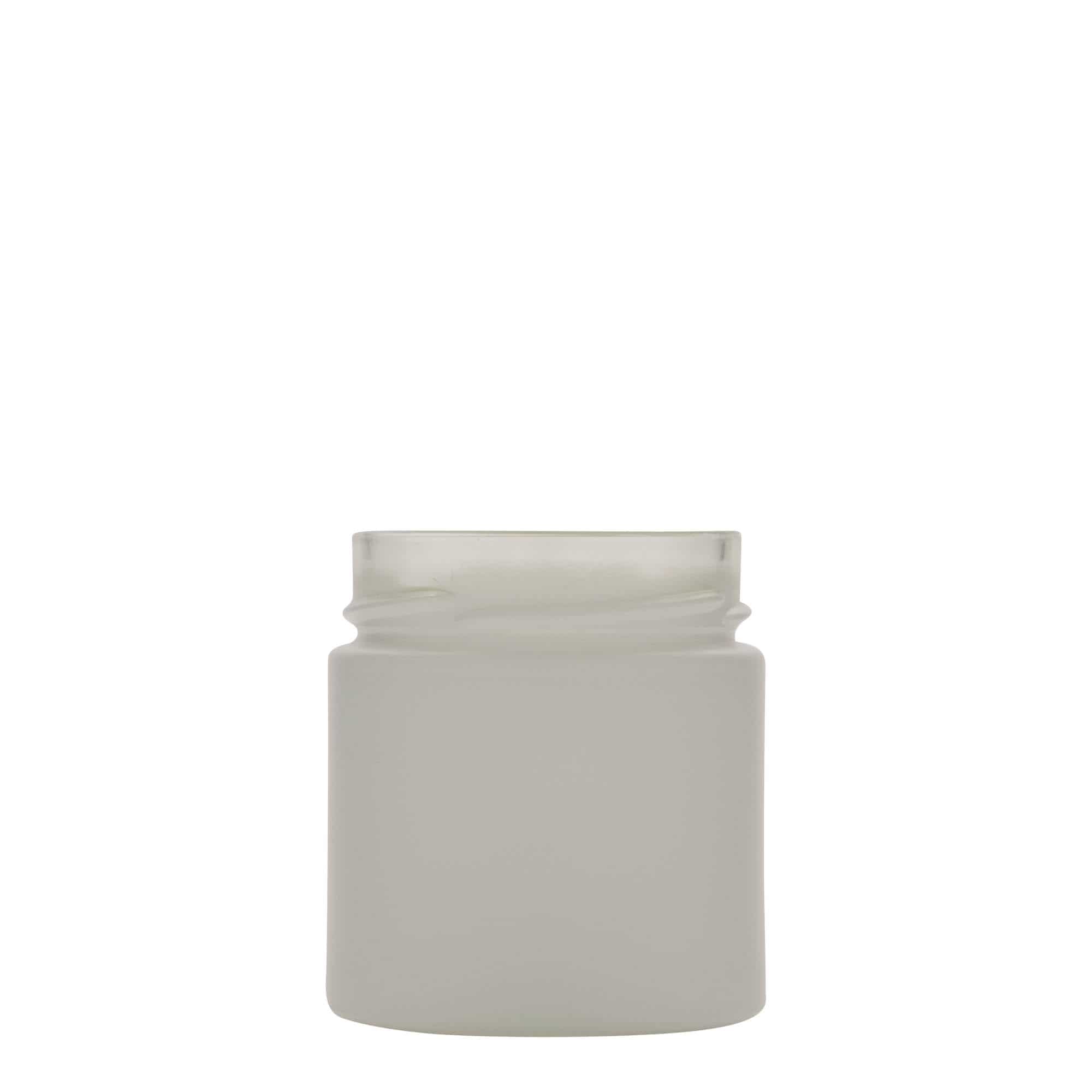 Okrugla staklenka 220 ml 'Aurora', bijela, otvor: Deep-Twist-Off (DTO 66) Okrugla staklenka 220 ml 'Aurora', bijela, otvor: Deep-Twist-Off (DTO 66)