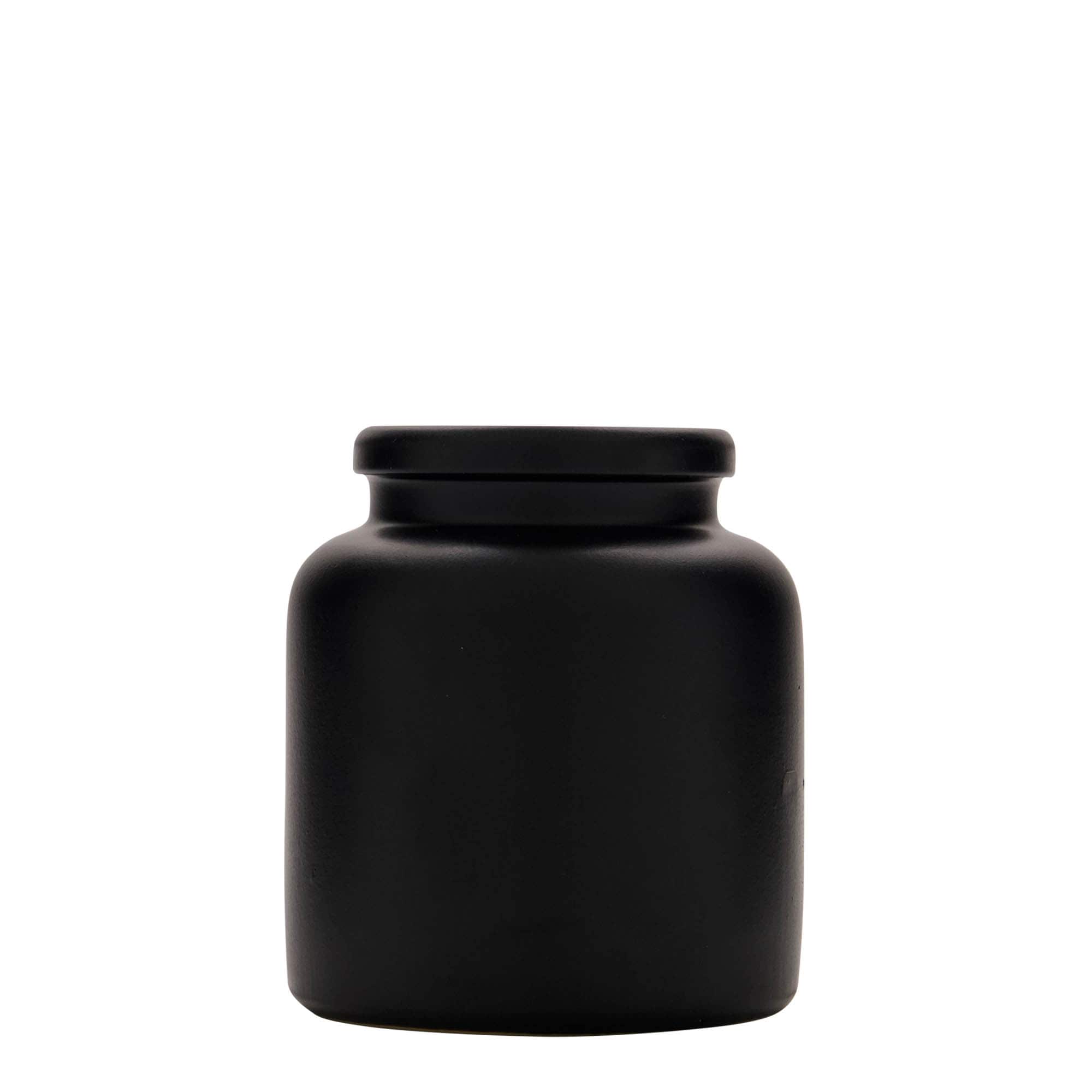 Keramička posuda 270 ml, keramika, crna, otvor: Klizni poklopac Keramička posuda 270 ml, keramika, crna, otvor: Klizni poklopac