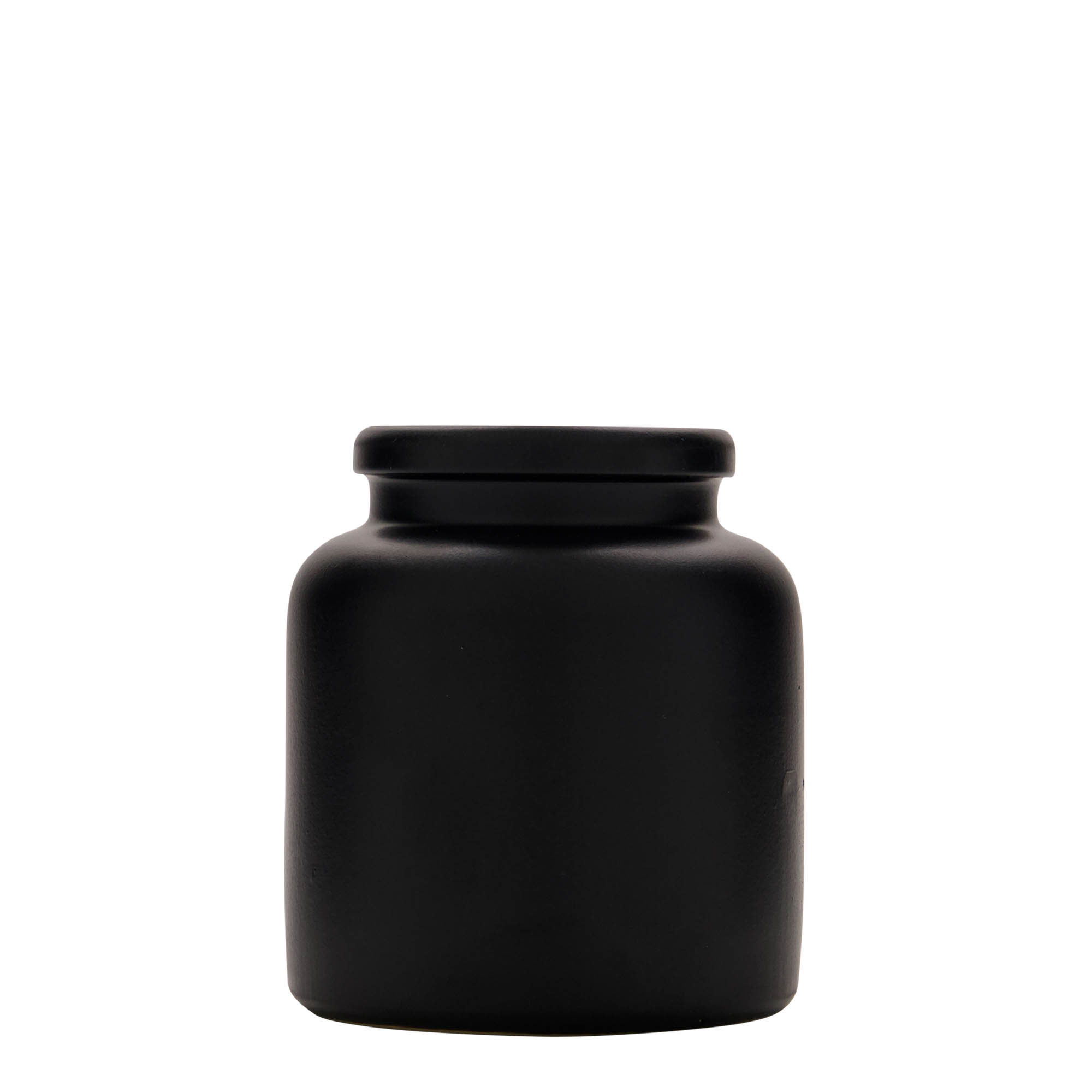 270 ml vrč od kamenine, keramika, crni, otvor: poklopac na navoj