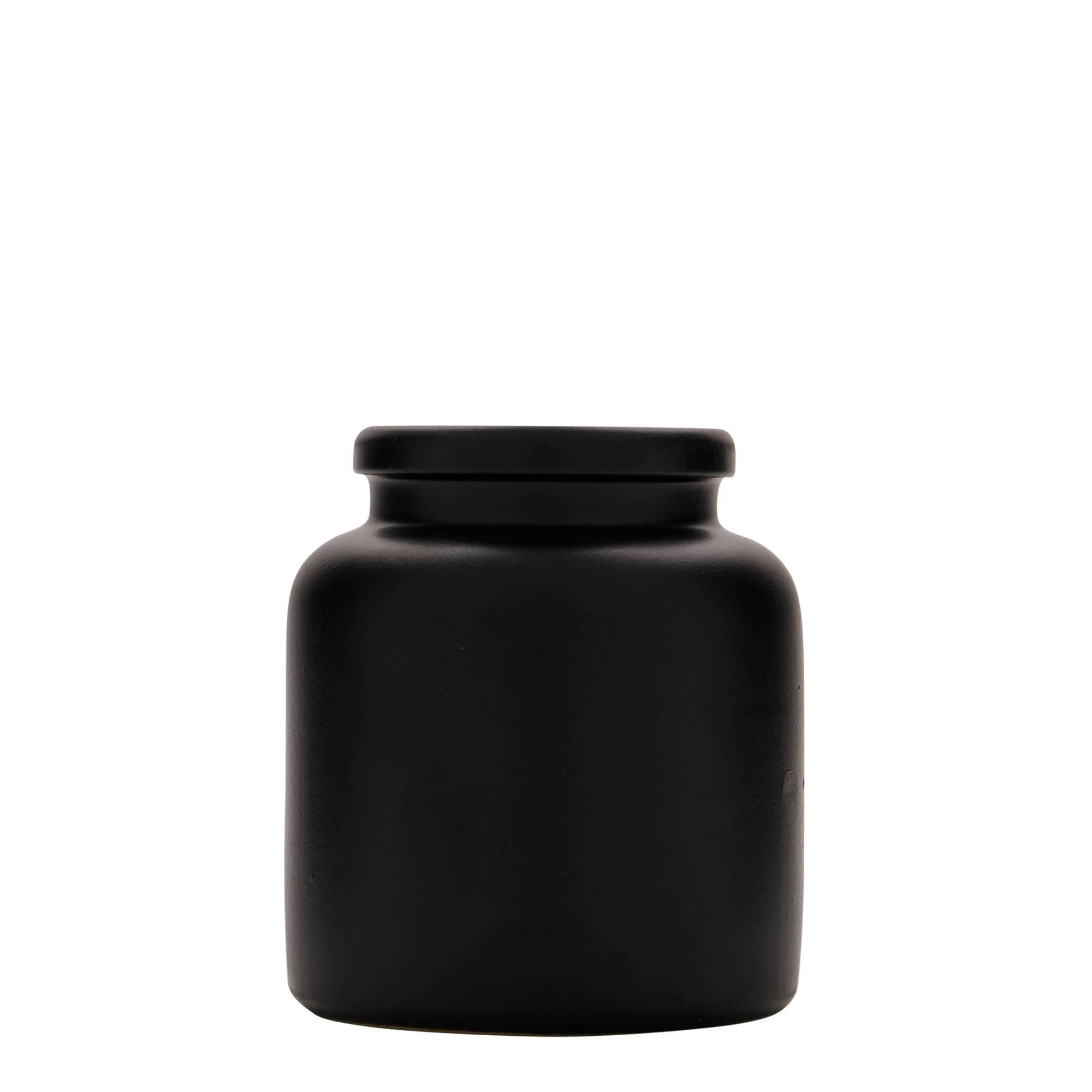 270 ml vrč od kamenine, keramika, crni, otvor: poklopac na navoj