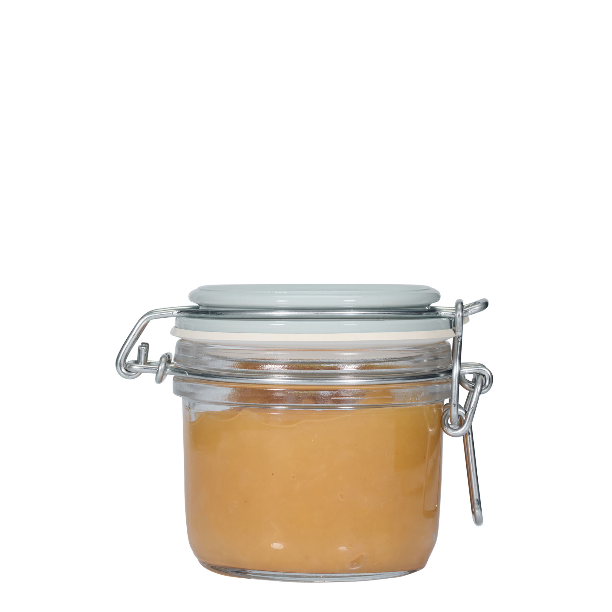 200 ml staklena tegla sa žičanim zatvaračem 'Fido', plava, grlo: žičani zatvarač