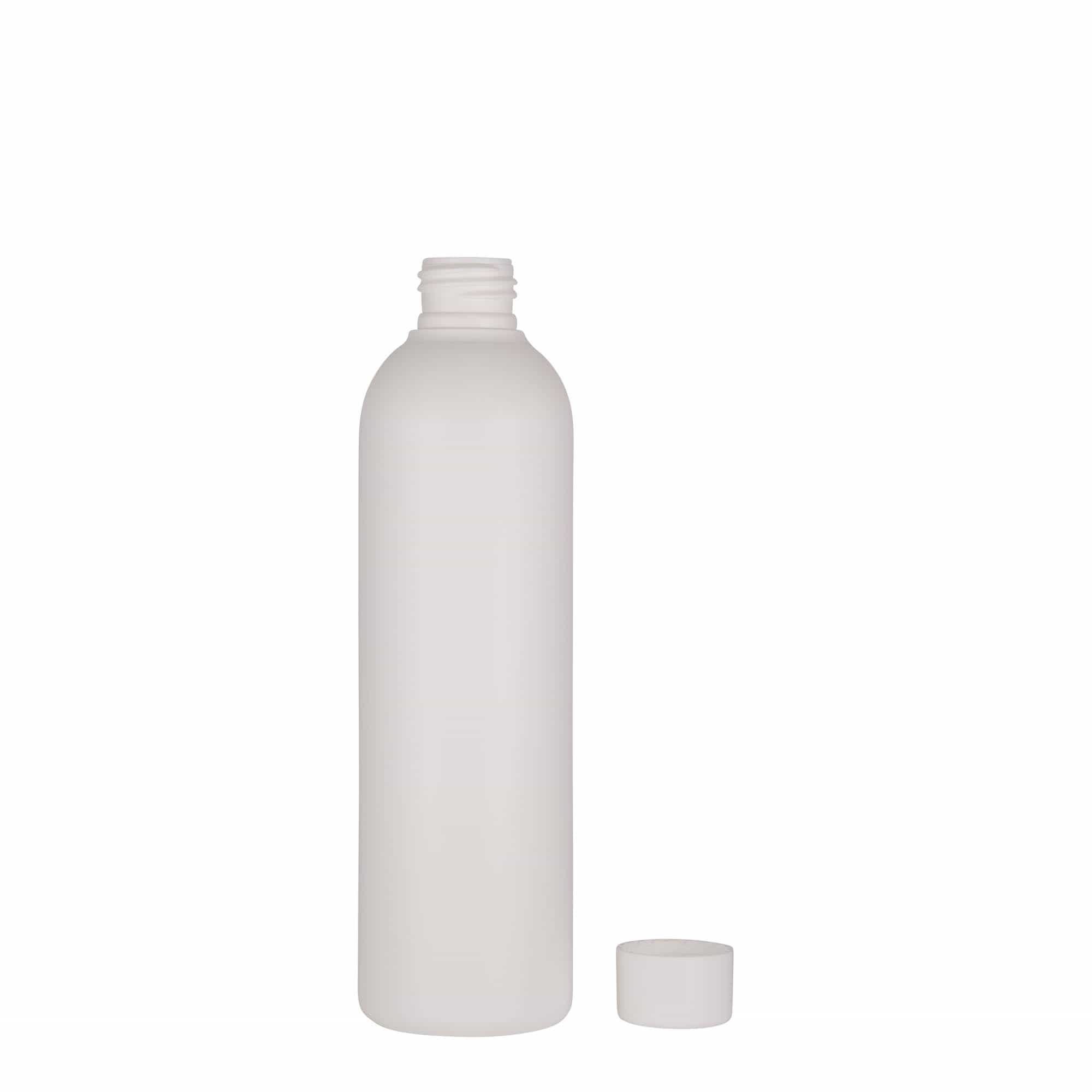 250 ml plastična boca 'Tuffy', HDPE, bijela, grlo: 24/410