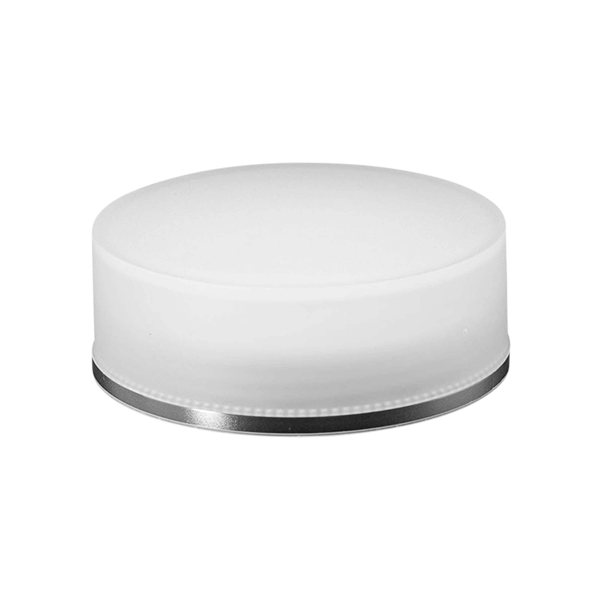 Navojni zatvarač 'Clear/Platin Edition', PP plastika, bijela, za otvor: 53/2P