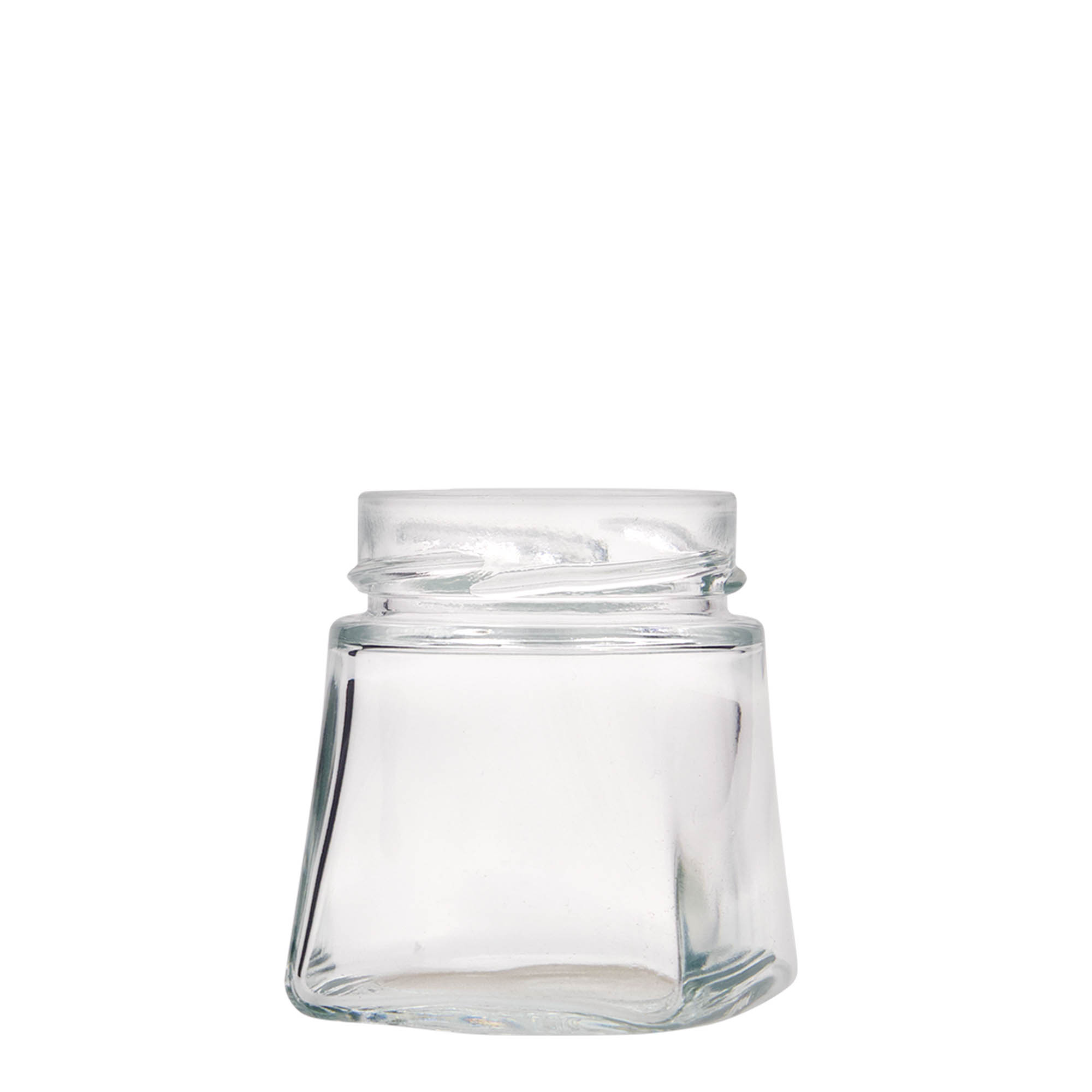 Četverougla staklenka 212 ml 'Luxor', otvor: Deep-Twist-Off (DTO 63)
