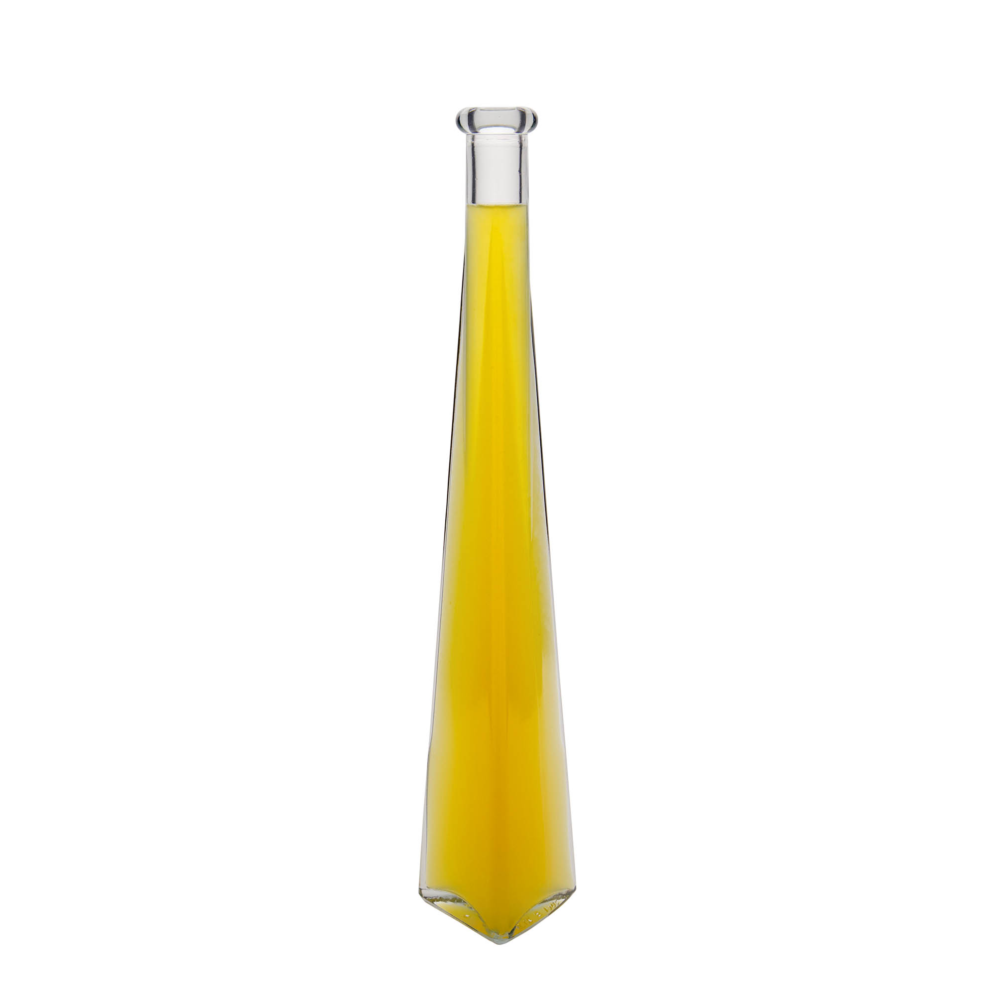 200 ml staklena boca 'Dama Triangolore', trokutasta, grlo: pluta