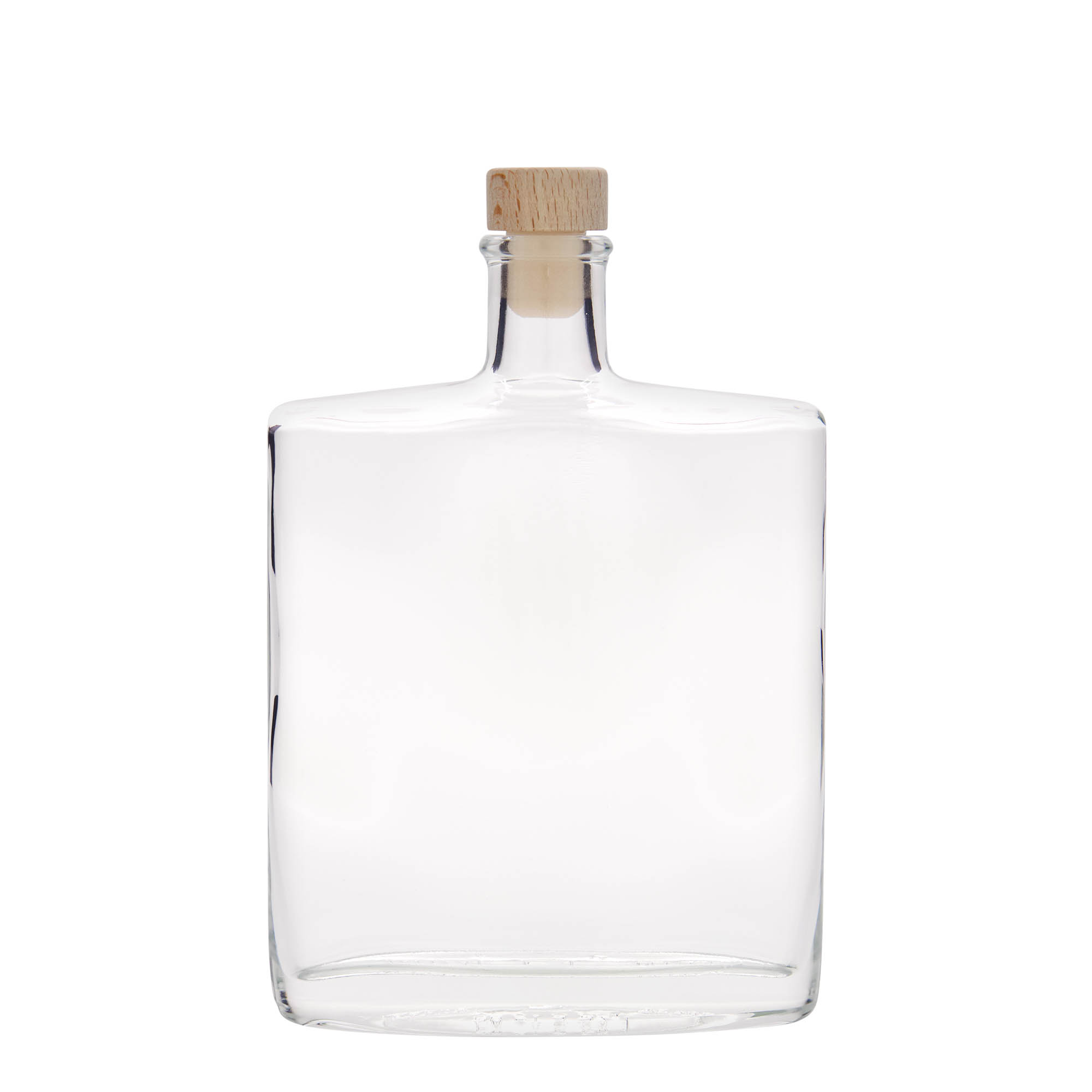 500 ml staklena boca 'Zorbas', ovalna, grlo: čep 500 ml staklena boca 'Zorbas', ovalna, grlo: čep