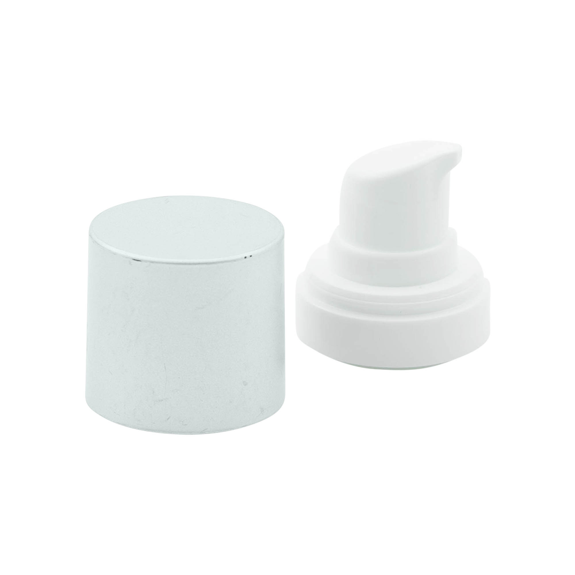 Airless Dispenser Pumpa glava 'Micro', PP-plastika, srebrna