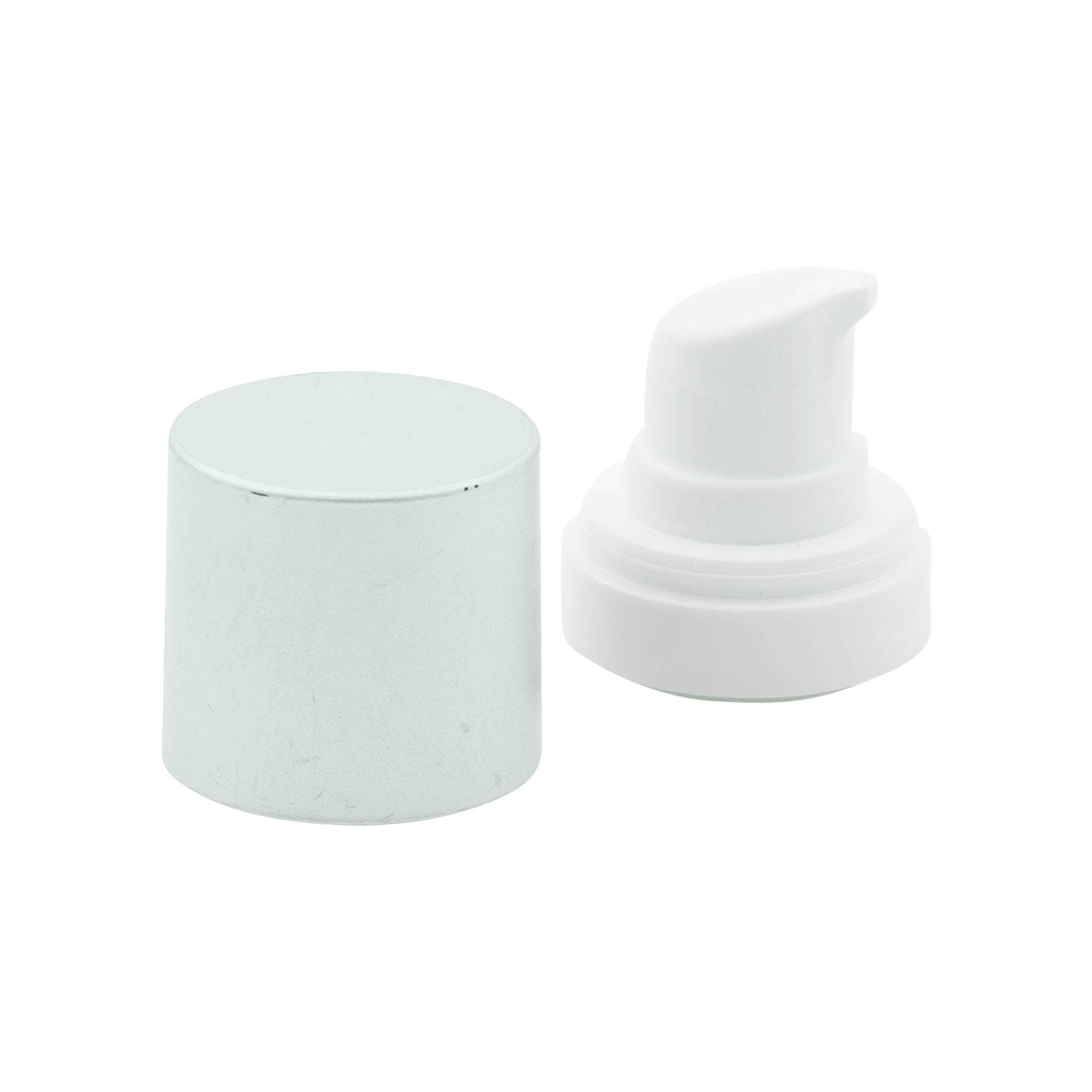 Airless Dispenser Pumpa glava „Micro“, PP-plastika, srebrna