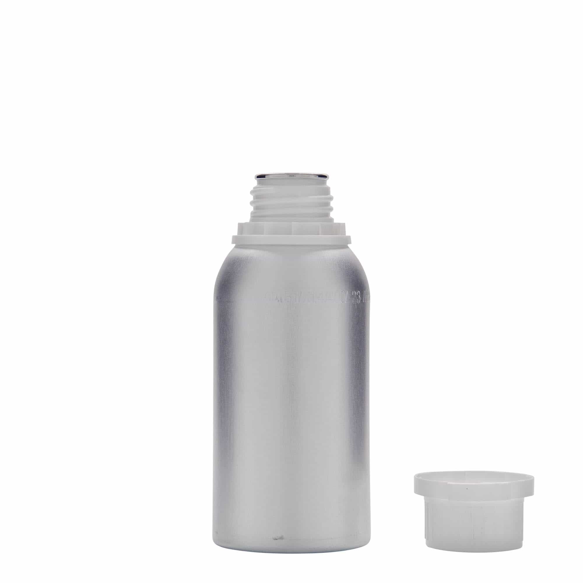 Aluminijumska flaša 275 ml, metal, srebrna, otvor: DIN 32