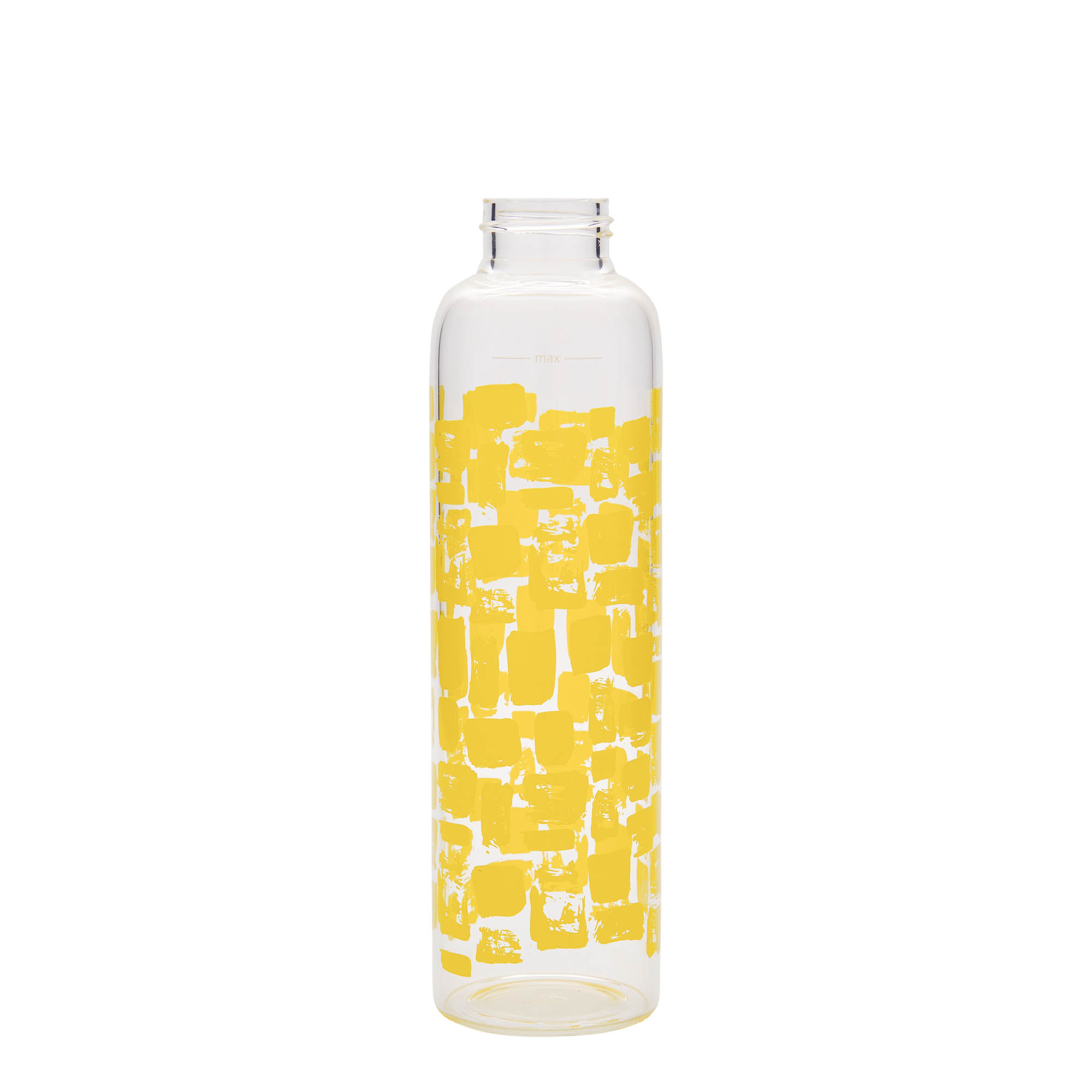 Flaša za piće 500 ml 'Perseus', motiv: Žuti pravougaonici, otvor: Navojni zatvarač