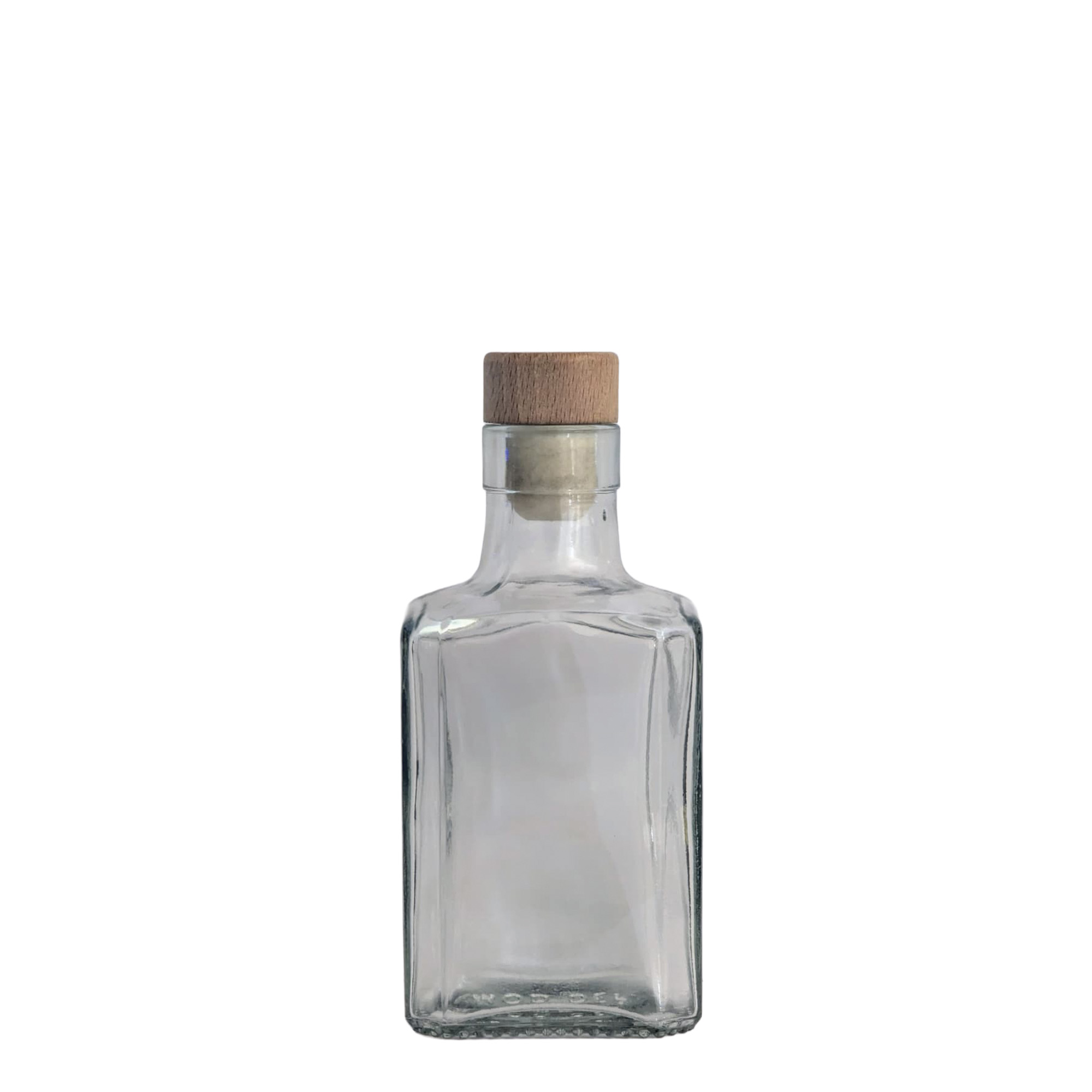 250 ml staklena boca 'Decanter Quadro Oberband', četvrtasta, grlo: pluta 250 ml staklena boca 'Decanter Quadro Oberband', četvrtasta, grlo: pluta