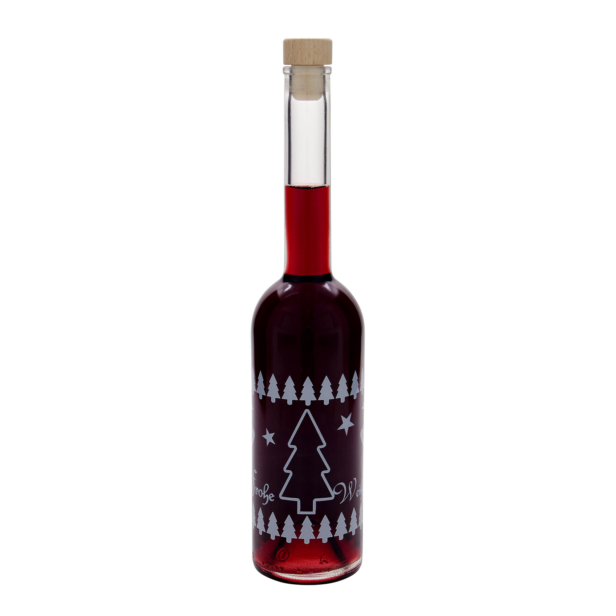 500 ml staklena boca 'Opera', motiv: Klasični Božić, grlo: pluta 500 ml staklena boca 'Opera', motiv: Klasični Božić, grlo: pluta