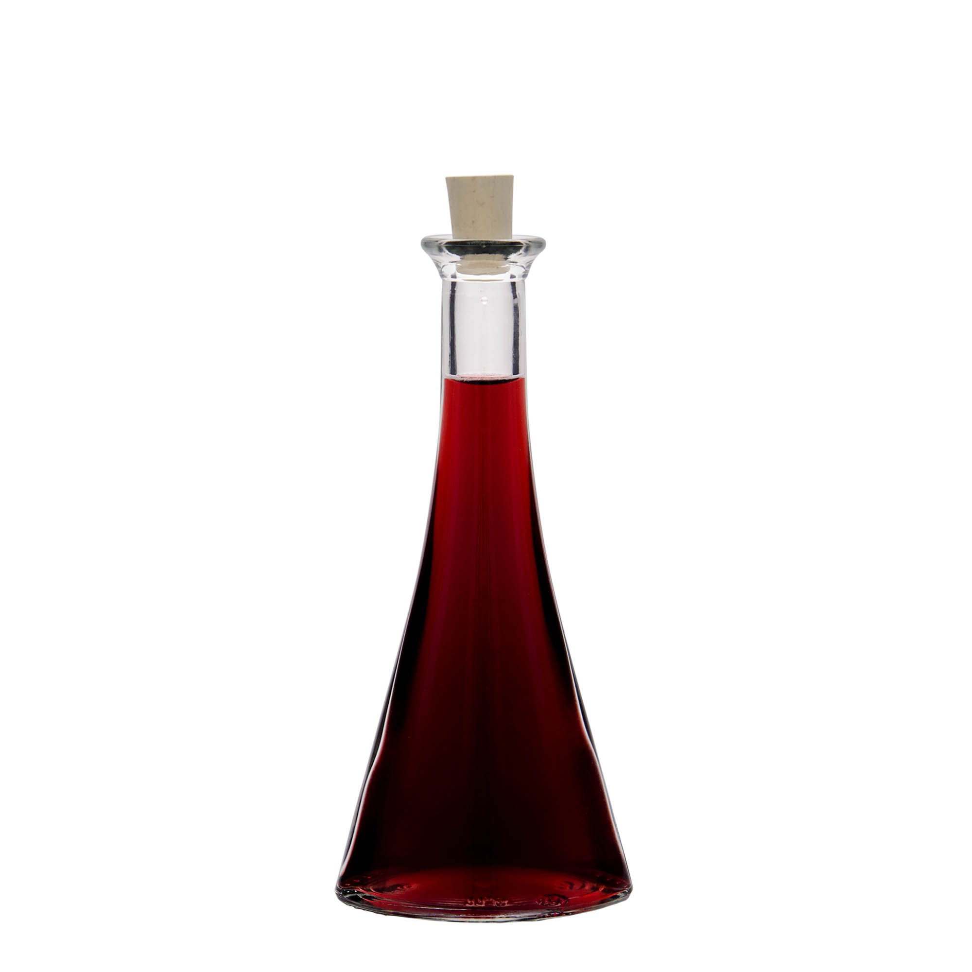 100 ml staklena boca 'Veronica', polukružna, grlo: plutа
