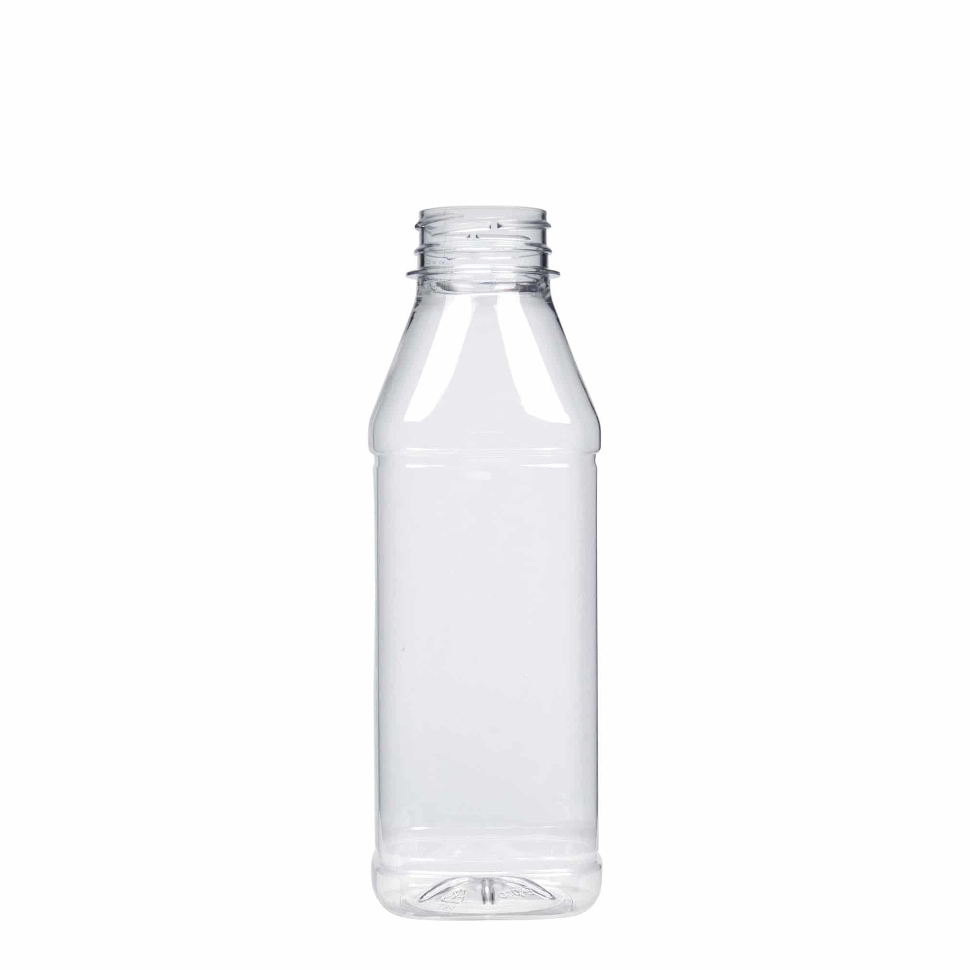 PET flaša 500 ml 'Milk and Juice Carré', kvadratna, plastika, otvor: 38 mm PET flaša 500 ml 'Milk and Juice Carré', kvadratna, plastika, otvor: 38 mm
