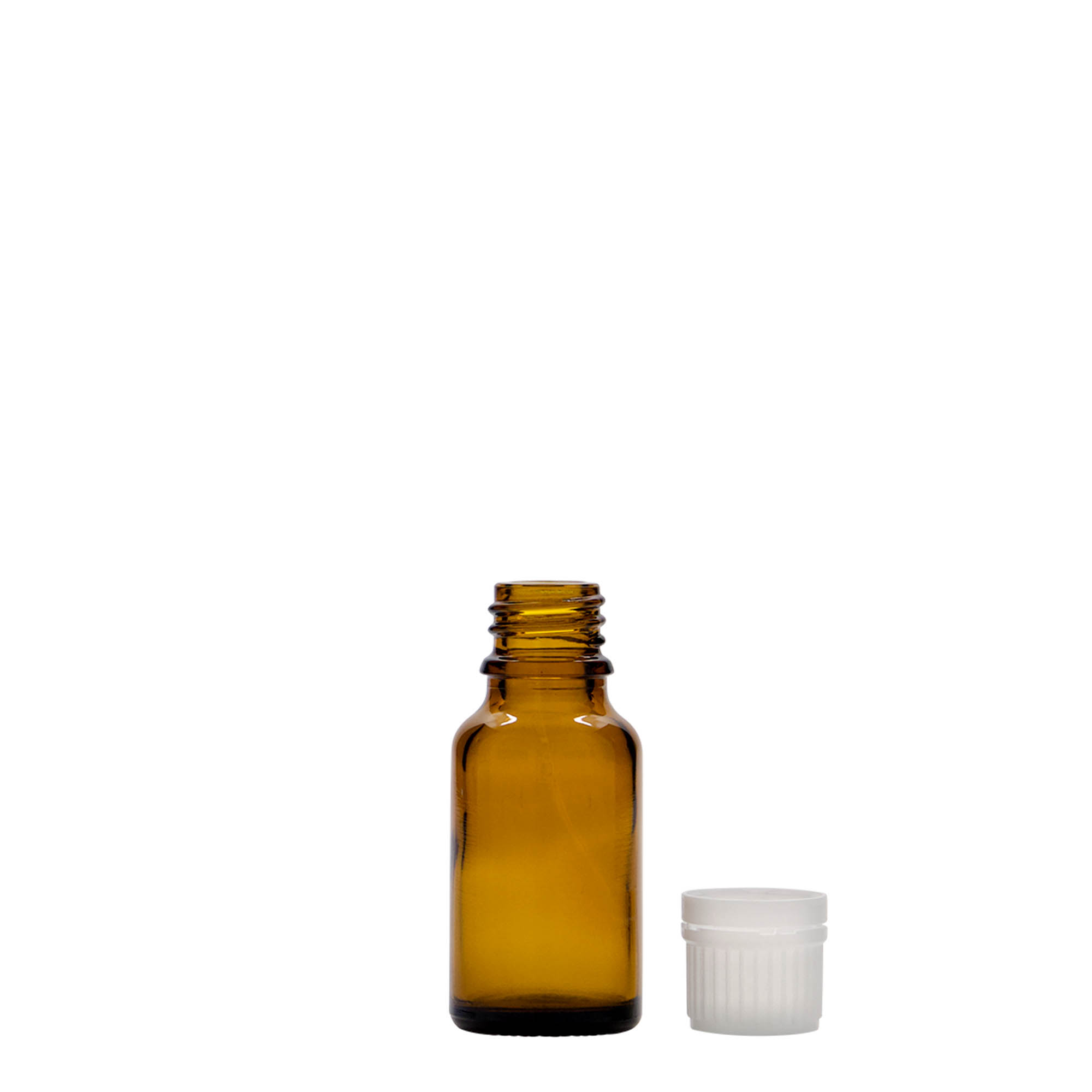 15 ml medicinska bočica, staklo, smeđa, grlo: DIN 18 15 ml medicinska bočica, staklo, smeđa, grlo: DIN 18
