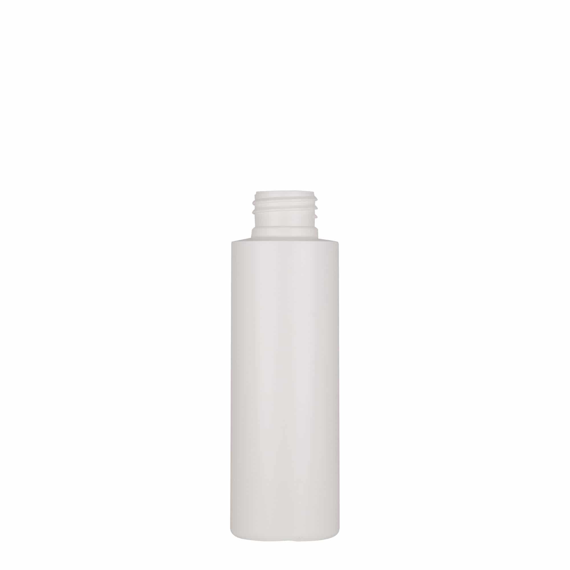 100 ml plastična boca 'Pipe', zeleni HDPE, bijela, grlo: 24/410