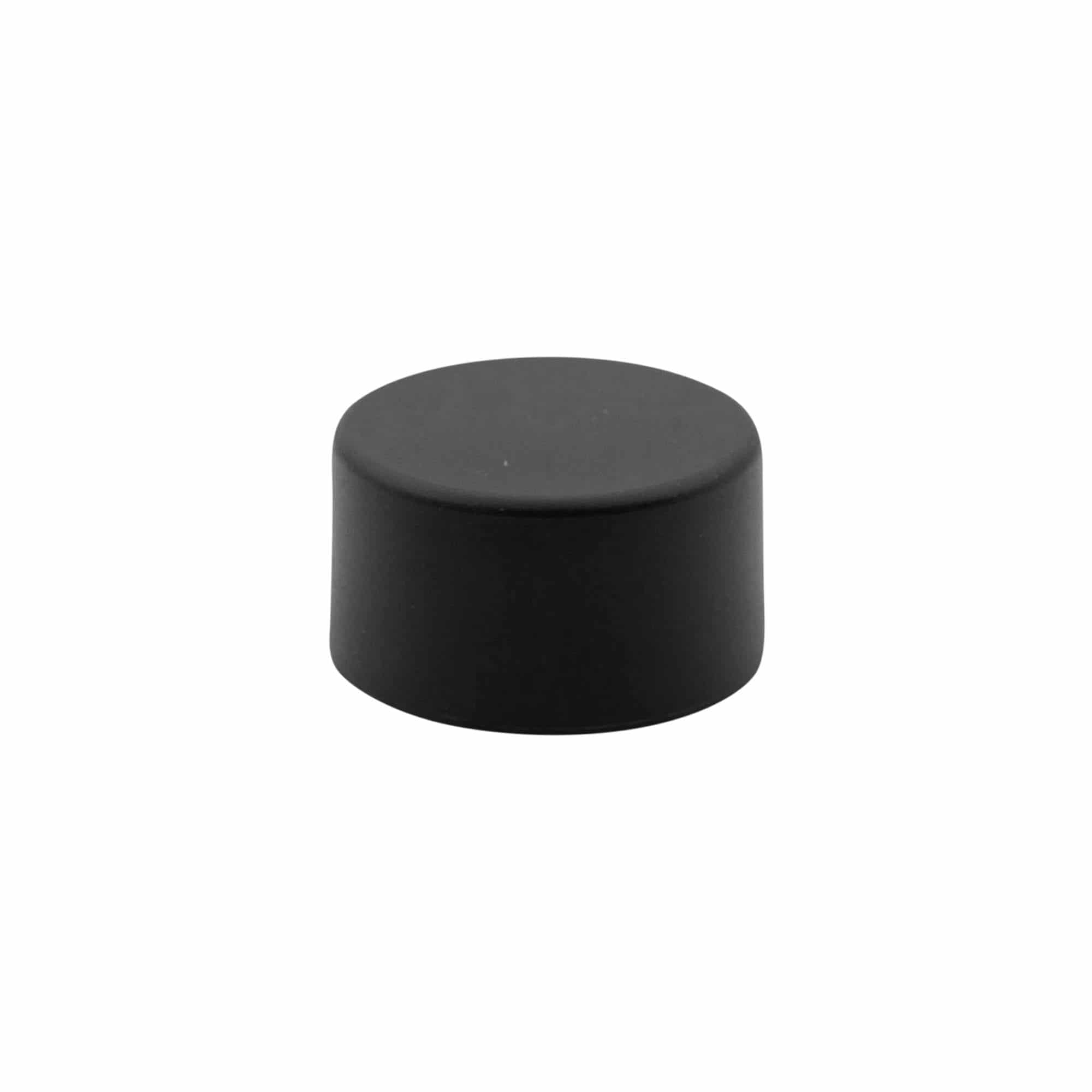 Navojni zatvarač, metal-plastika, crna, za otvor: PP 31,5