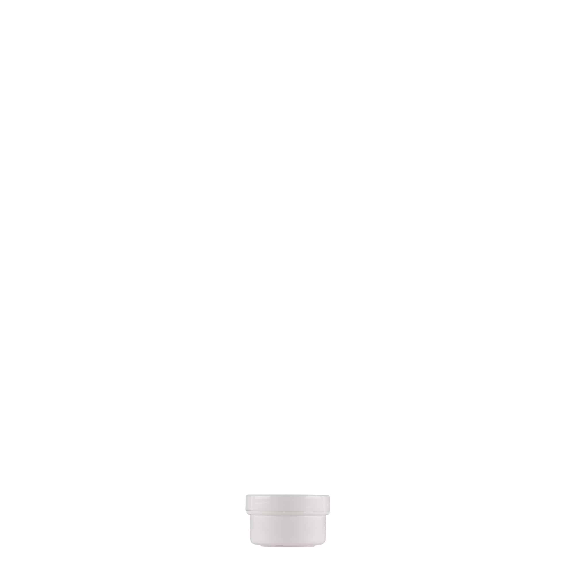 Plastična posuda 6 ml 'White Line', PP, bijela, otvor: Navojni zatvarač