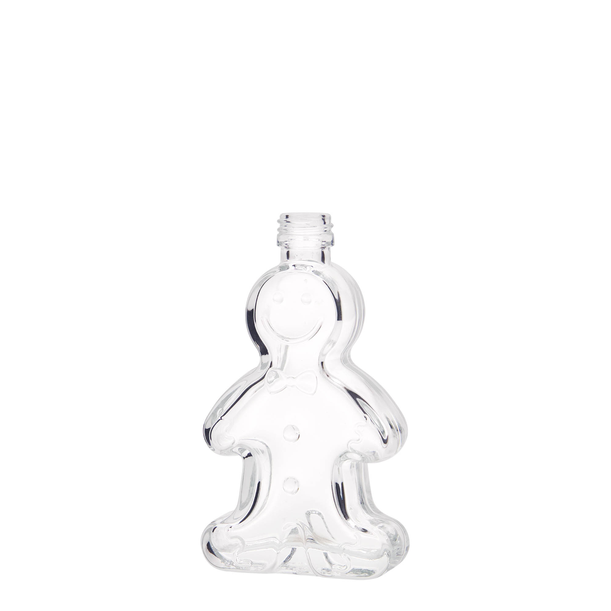 50 ml staklena boca „Lebkuchenmann“, grlo: PP 18