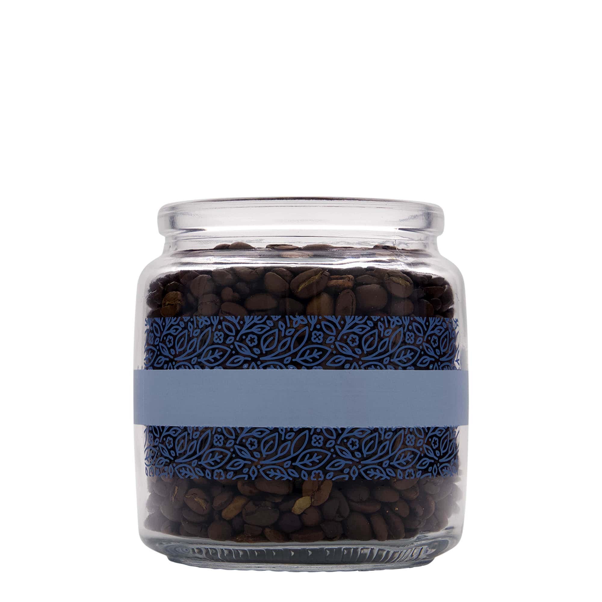 750 ml čaša sa čepom „Giara“, motiv: Naturalmente blu, otvor: čep