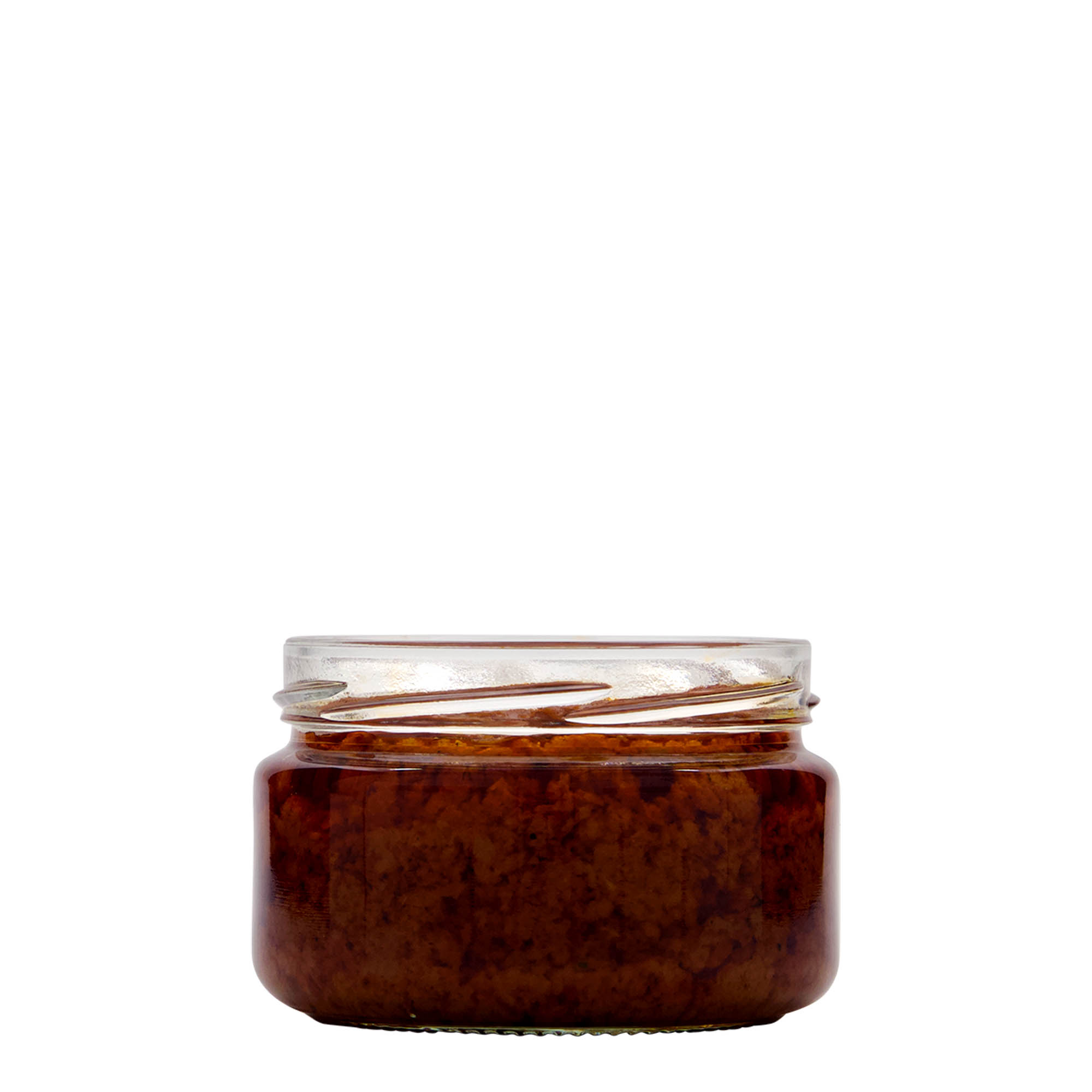 230 ml pljosnata okrugla staklenka, otvor: Twist-Off (TO 82) 230 ml pljosnata okrugla staklenka, otvor: Twist-Off (TO 82)