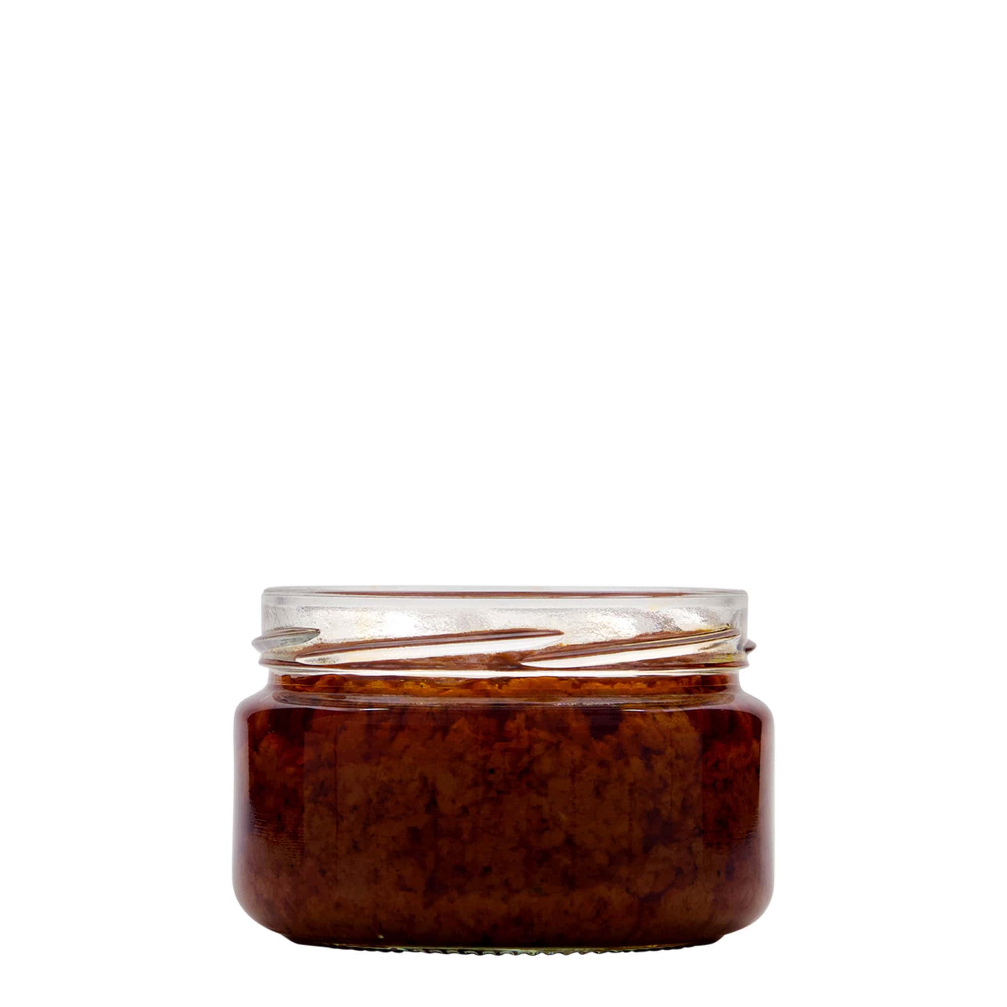 230 ml pljosnata okrugla staklenka, otvor: Twist-Off (TO 82) 230 ml pljosnata okrugla staklenka, otvor: Twist-Off (TO 82)