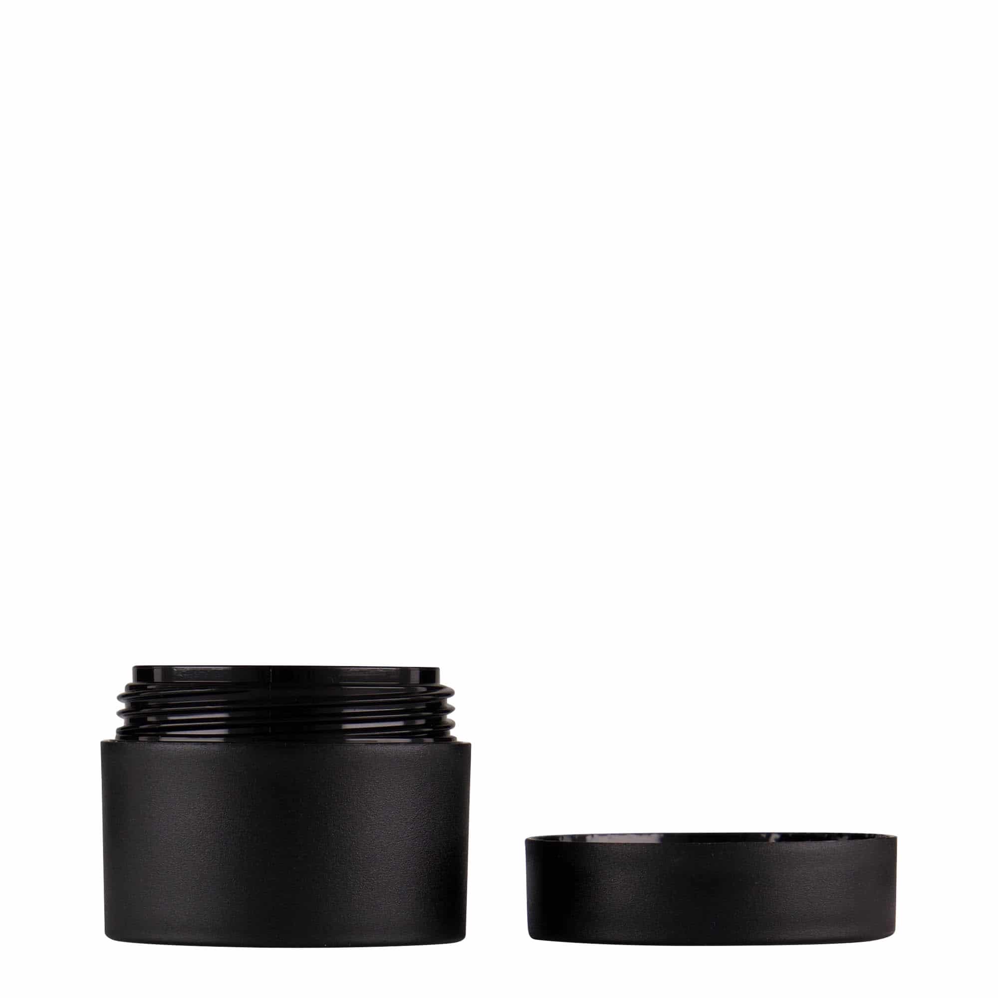 Plastična posuda 15 ml 'Antonella', PP, crna, otvor: Navojni zatvarač
