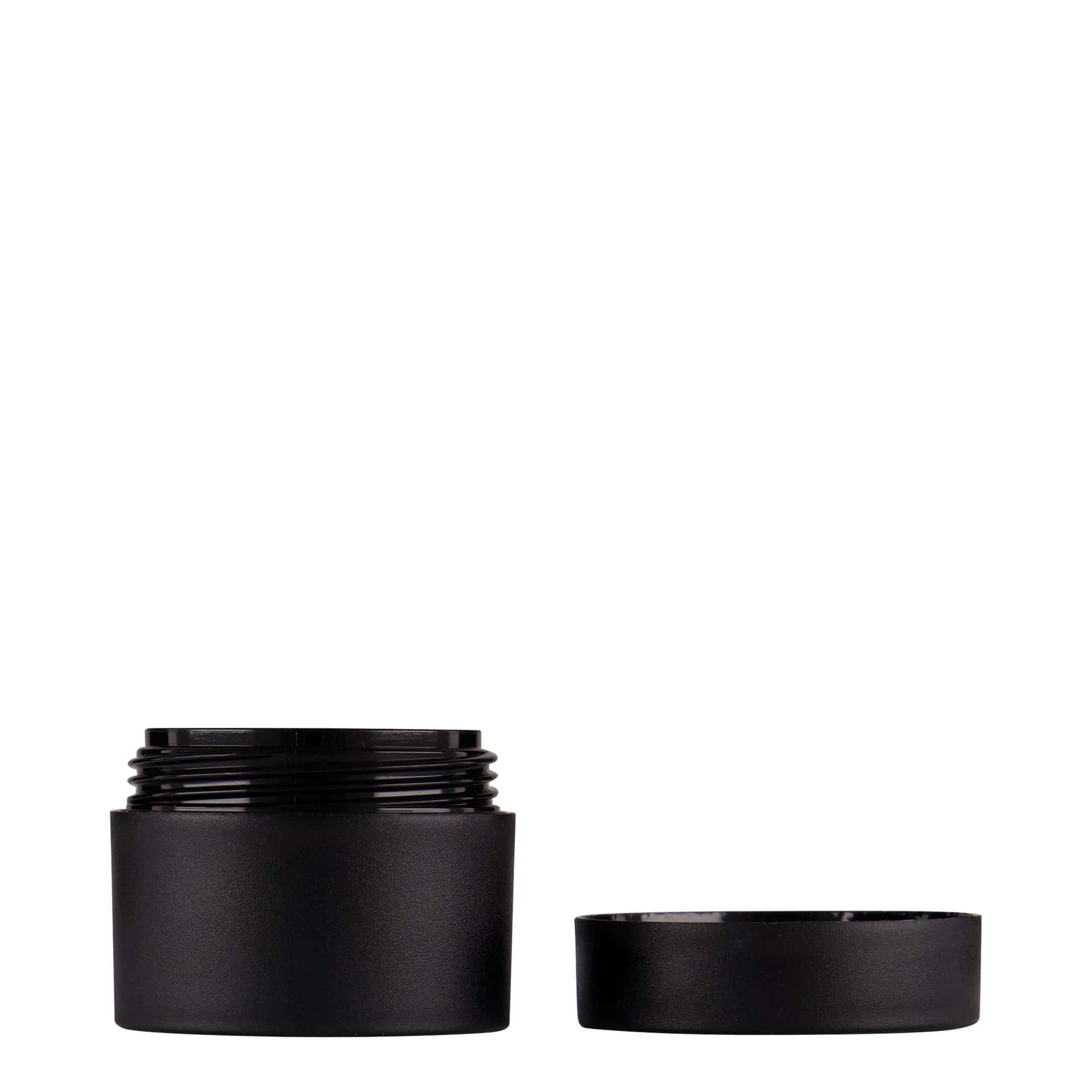 15 ml plastična posuda „Antonella“, PP, crna, otvor: navojni zatvarač