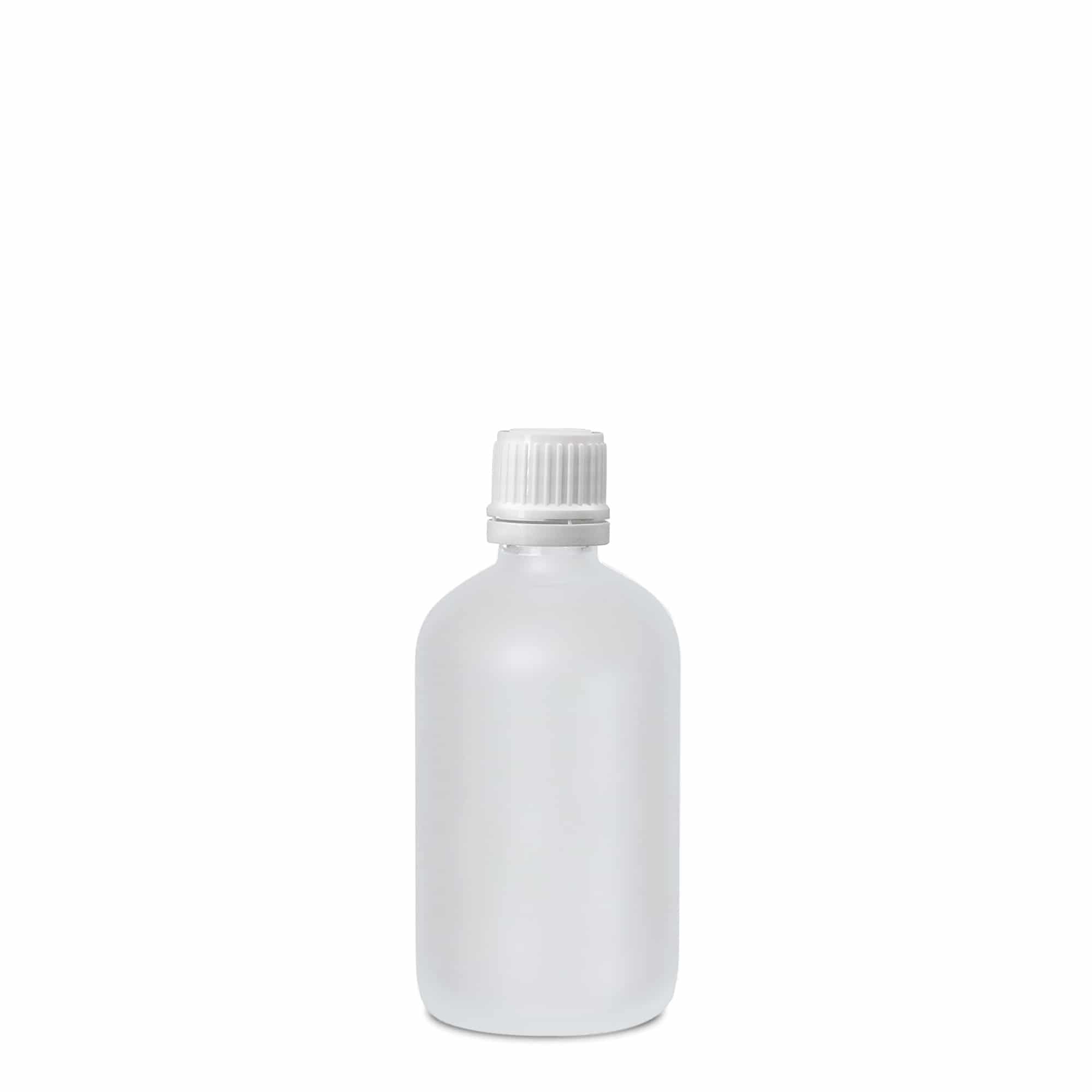 100 ml medicinska bočica, staklena, matirana, grlo: DIN 18