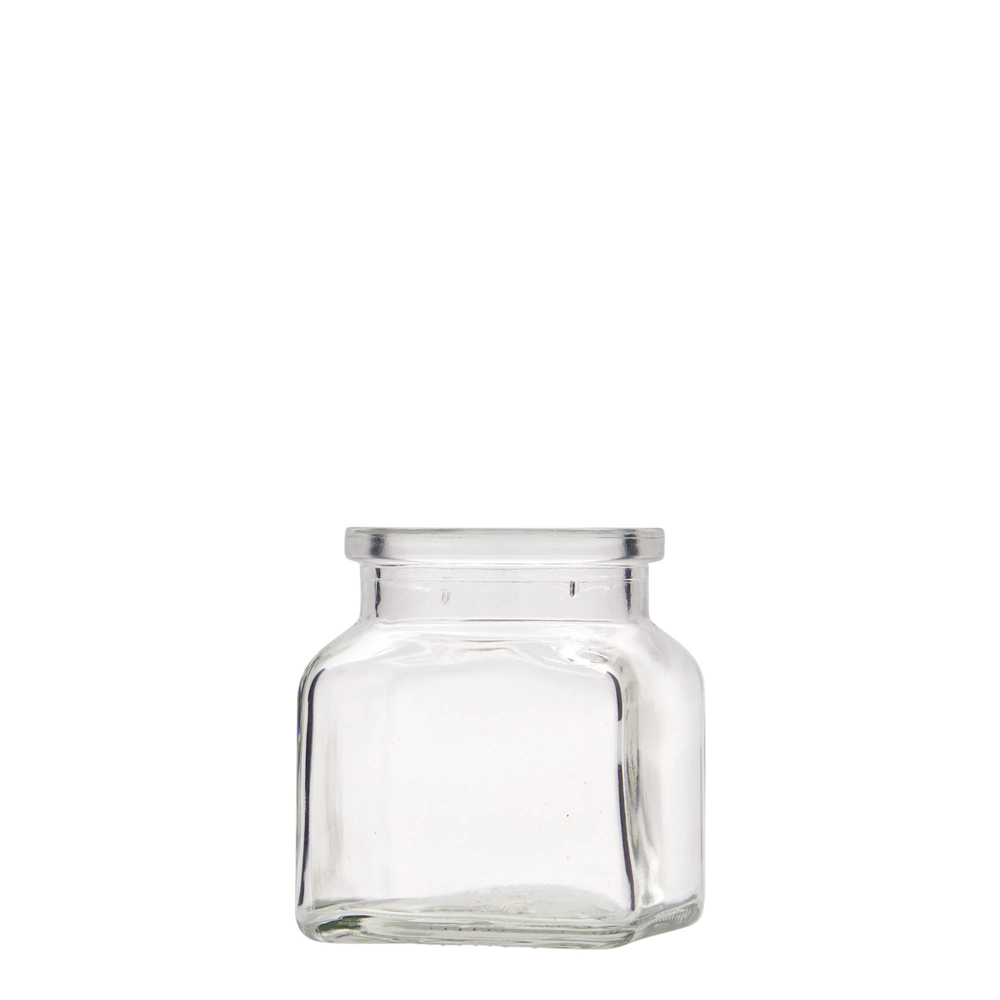 Staklenka sa plutom 120 ml, kvadratna, otvor: Pluto