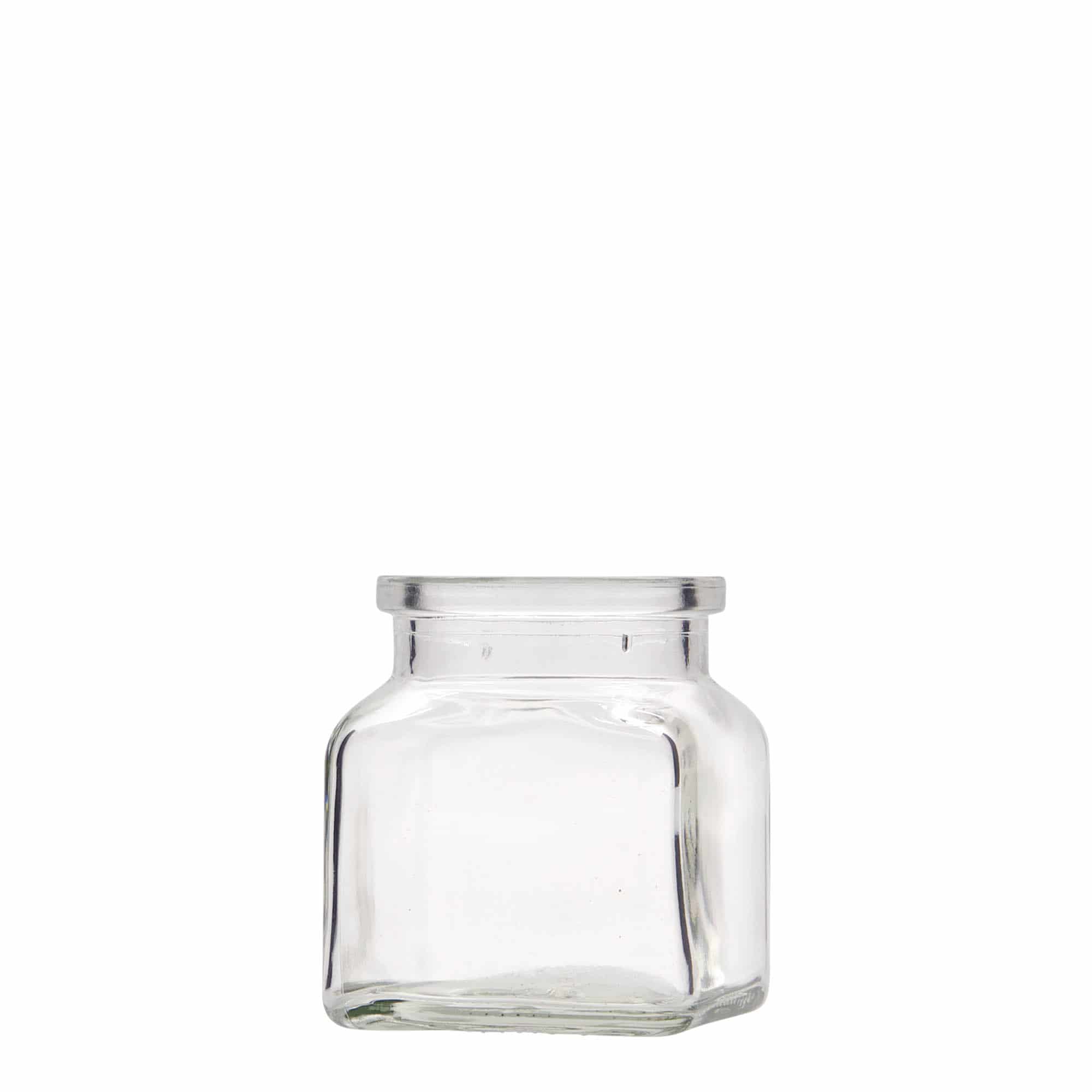 Staklenka sa plutom 120 ml, kvadratna, otvor: Pluto