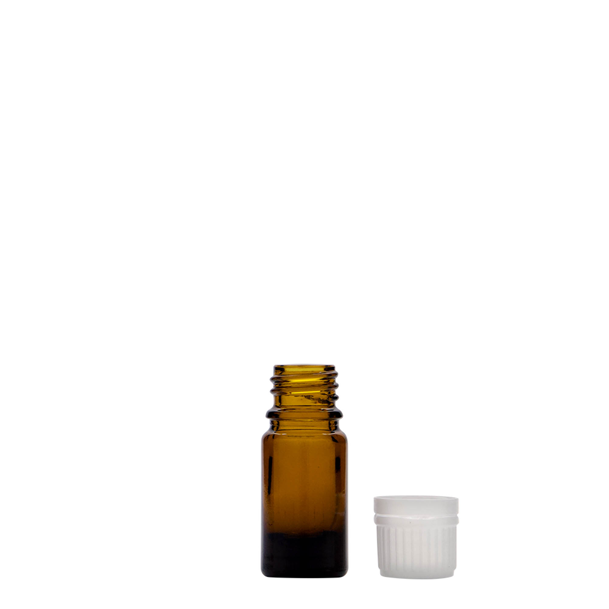 5 ml medicinska bočica, staklo, smeđa, grlo: DIN 18 5 ml medicinska bočica, staklo, smeđa, grlo: DIN 18