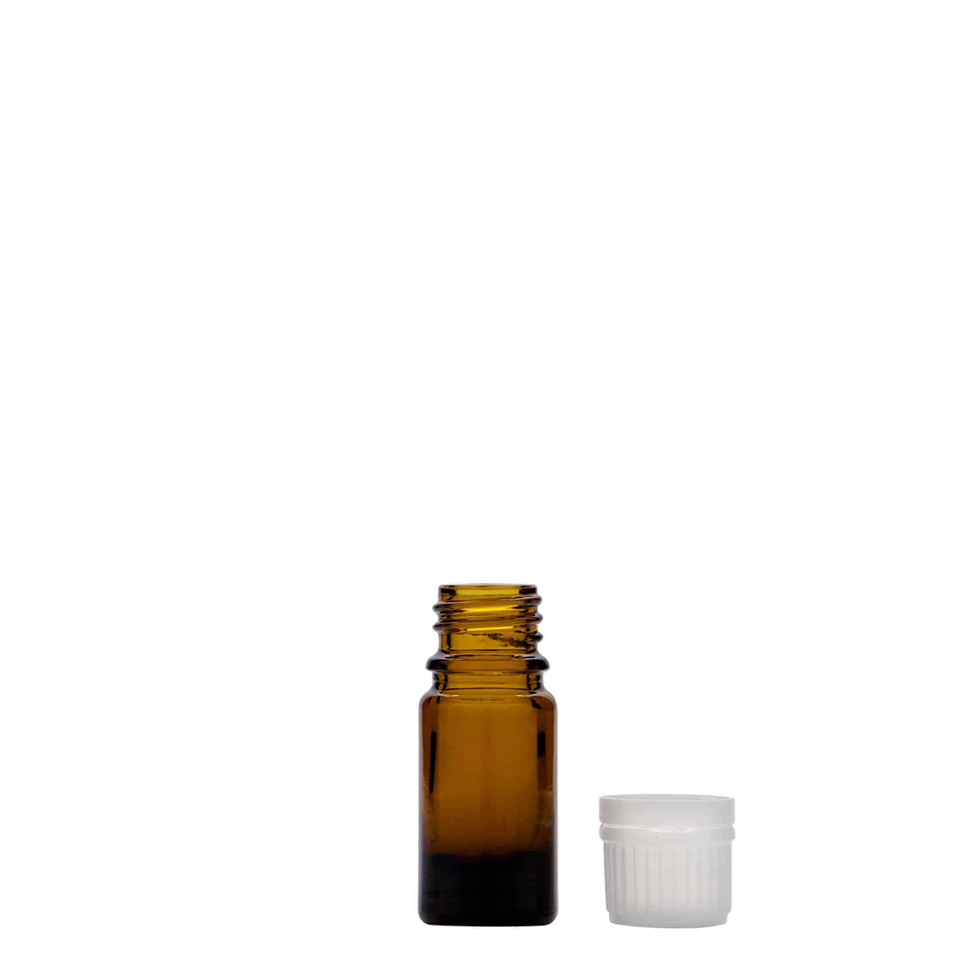 5 ml medicinska bočica, staklo, smeđa, grlo: DIN 18