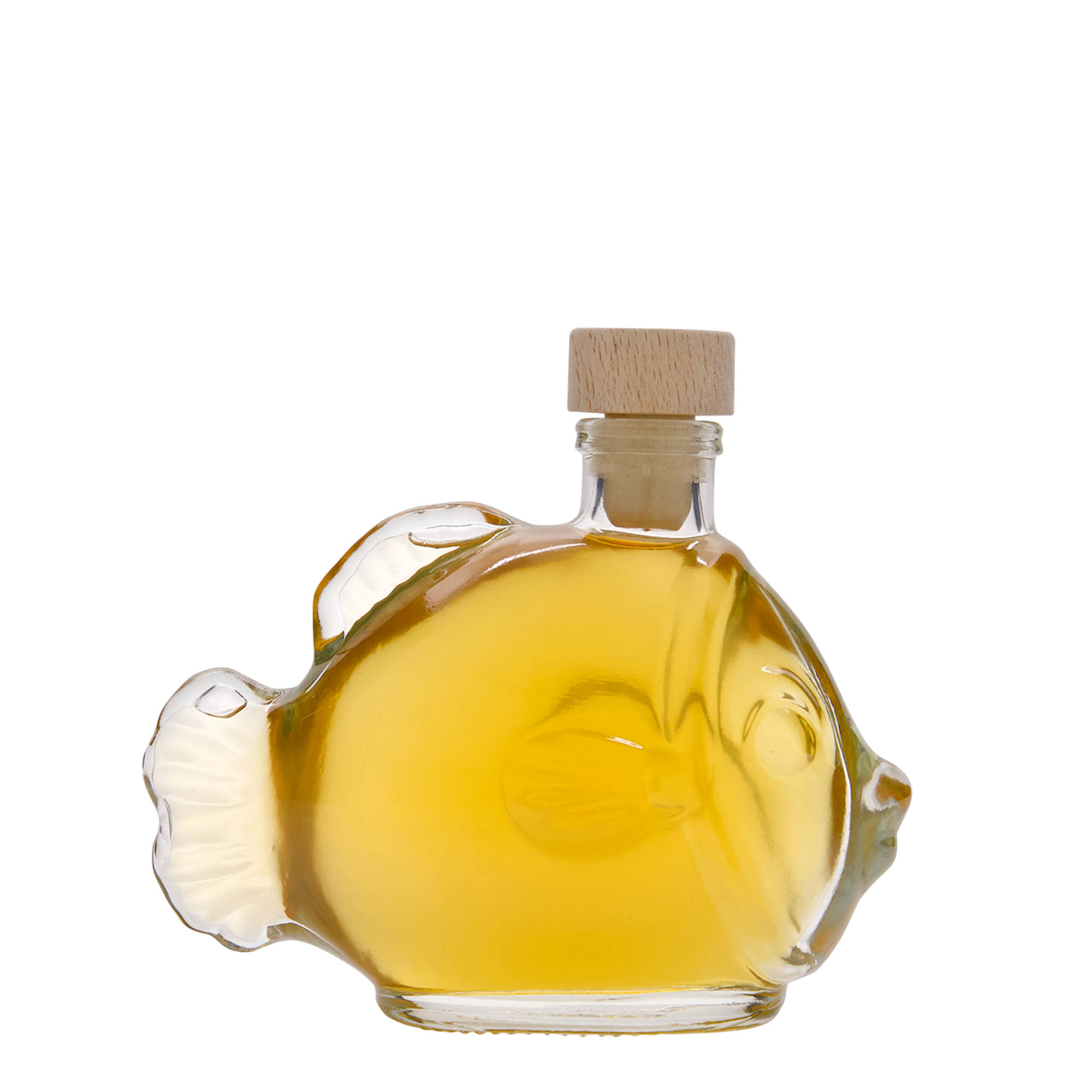 200 ml staklena boca 'Riba', grlo: čep