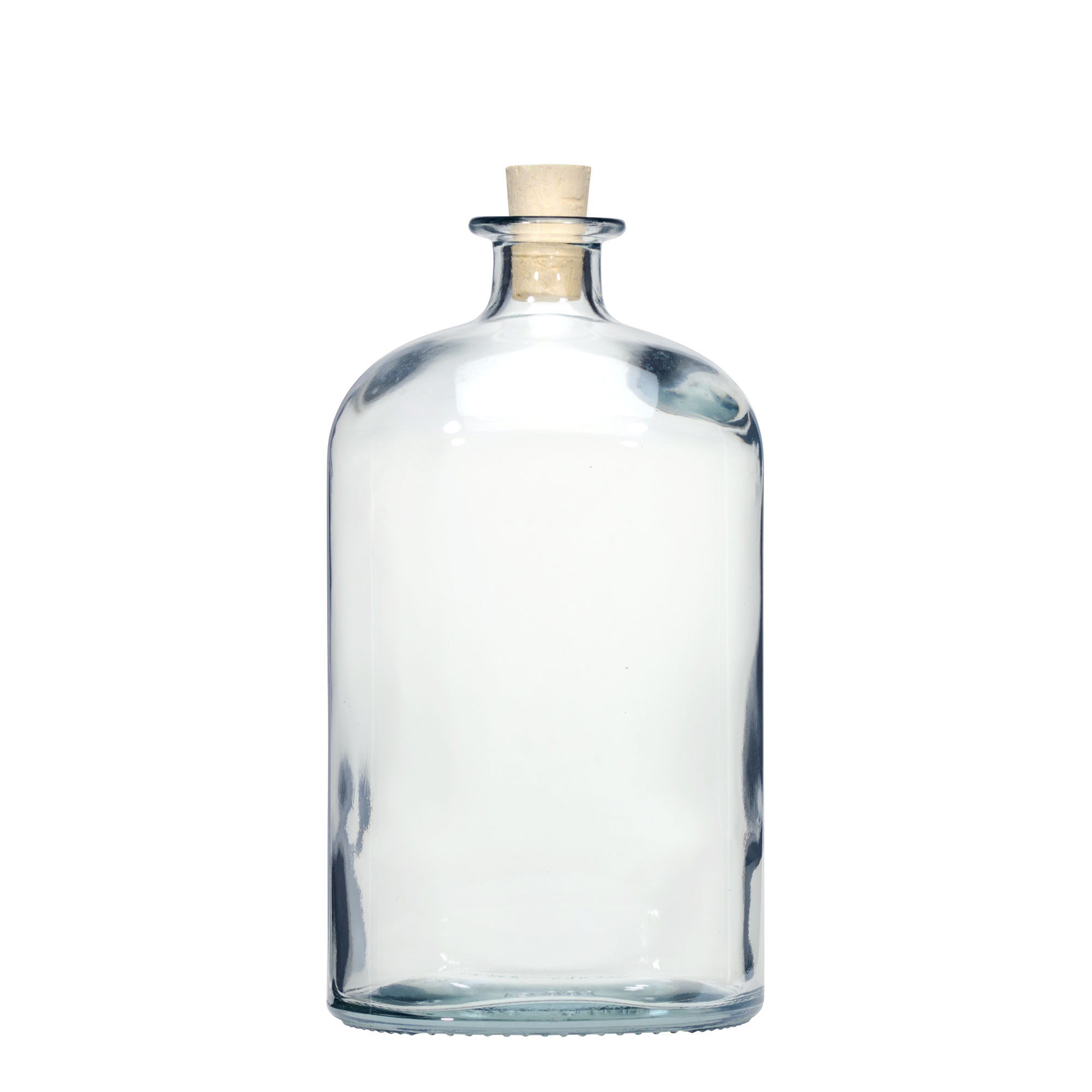 1.000 ml staklena boca 'Dundee', ovalna, grlo: čep 1.000 ml staklena boca 'Dundee', ovalna, grlo: čep
