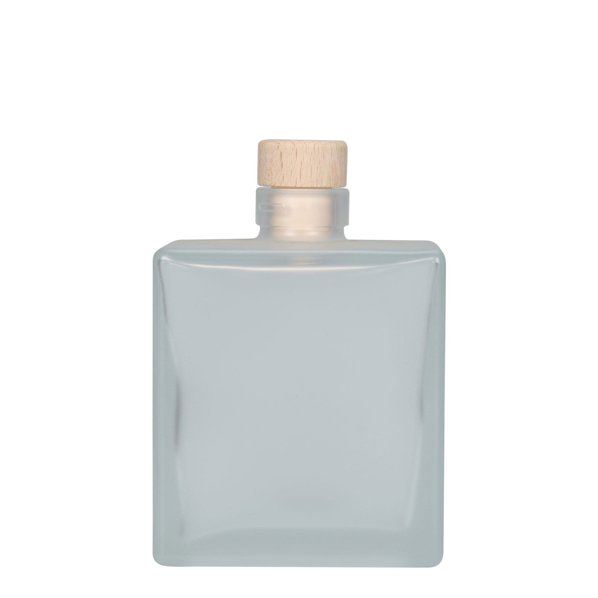 500 ml staklena boca 'Cube', kvadratna, zaleđena, otvor: pluta 500 ml staklena boca 'Cube', kvadratna, zaleđena, otvor: pluta
