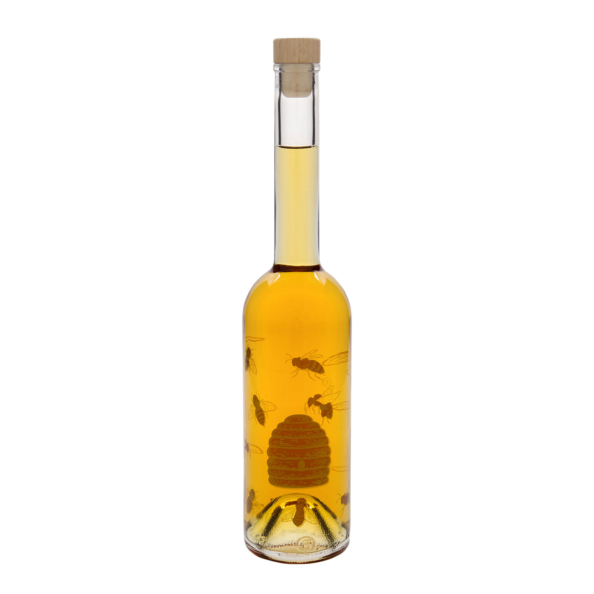 500 ml staklena boca 'Opera', motiv: pčele, otvor: pluta 500 ml staklena boca 'Opera', motiv: pčele, otvor: pluta