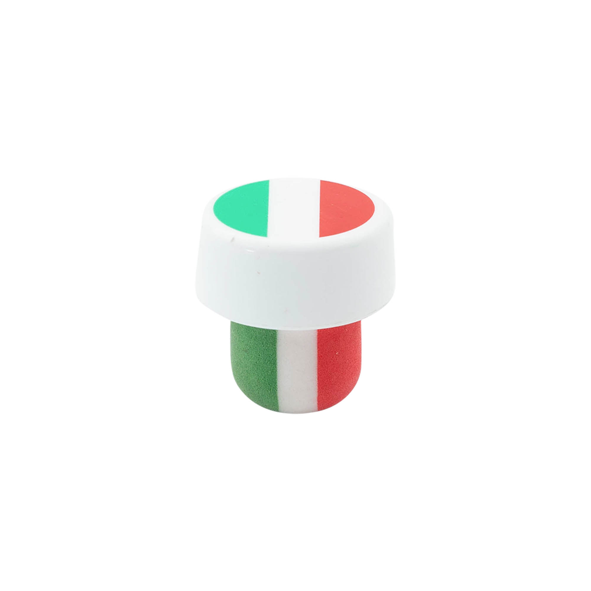 Čep s hvataljkom 19 mm 'Italija', plastika, višebojni, za otvor: pluto Čep s hvataljkom 19 mm 'Italija', plastika, višebojni, za otvor: pluto